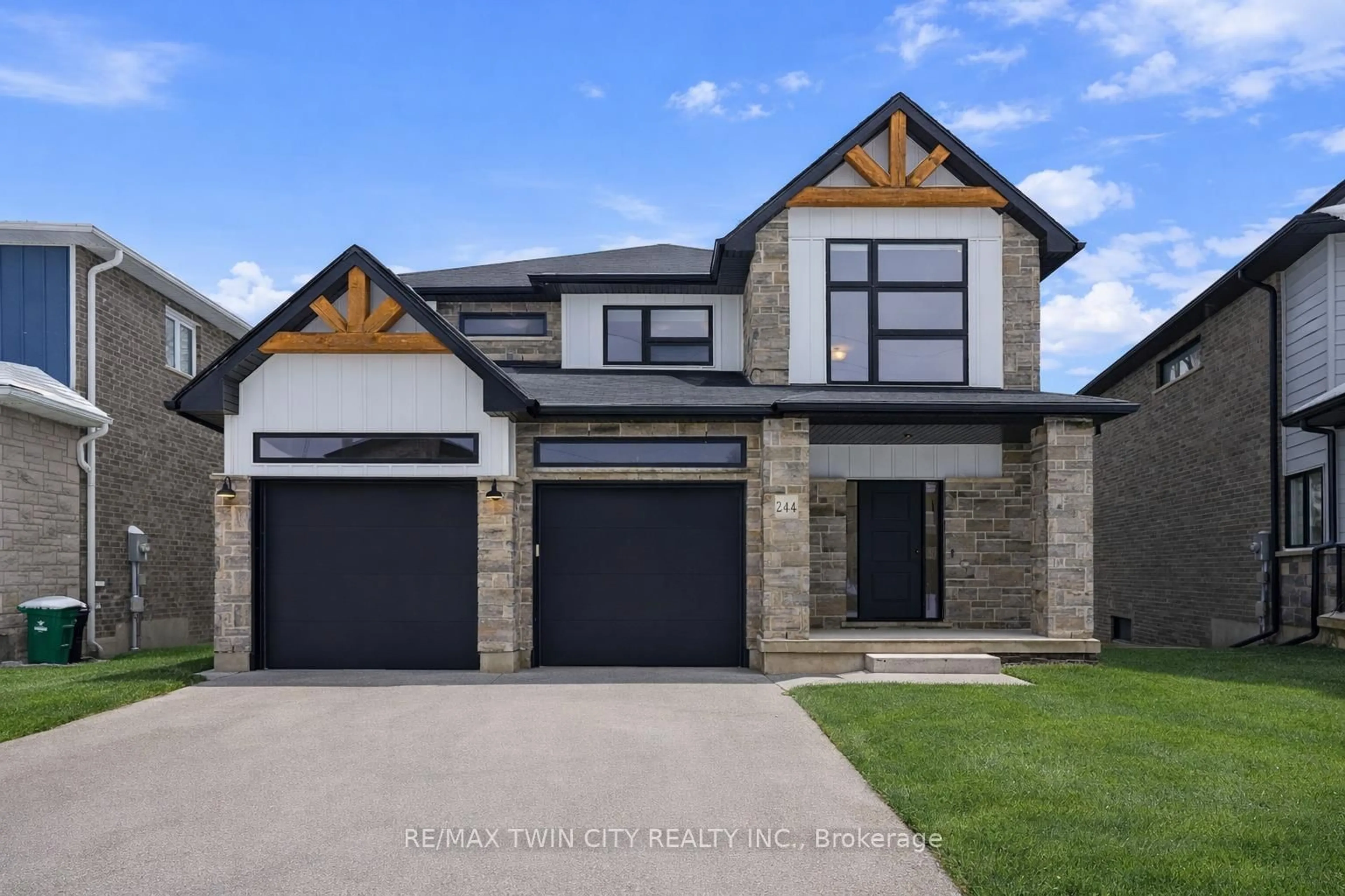 Home with brick exterior material, street for 244 Otterbein Rd, Kitchener Ontario N2B 0A7