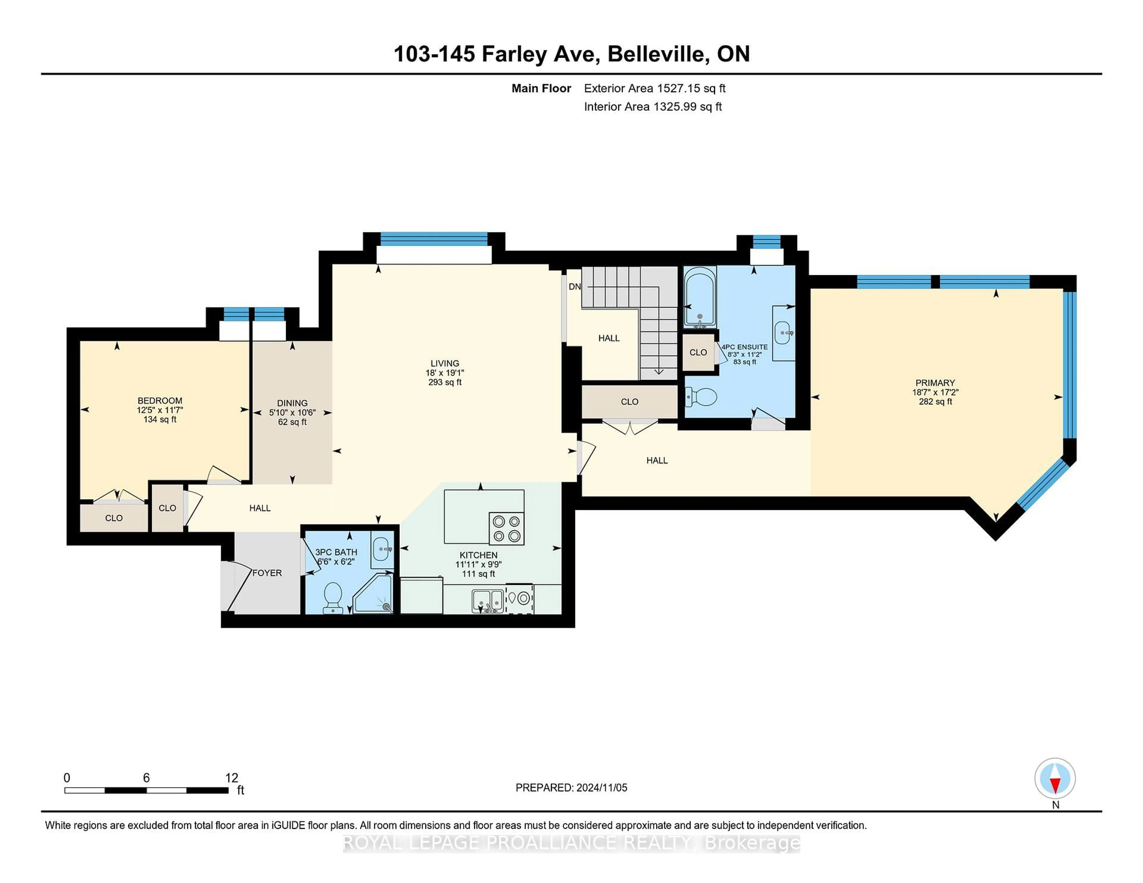 Floor plan for 145 Farley Ave #103, Belleville Ontario K8N 4L1