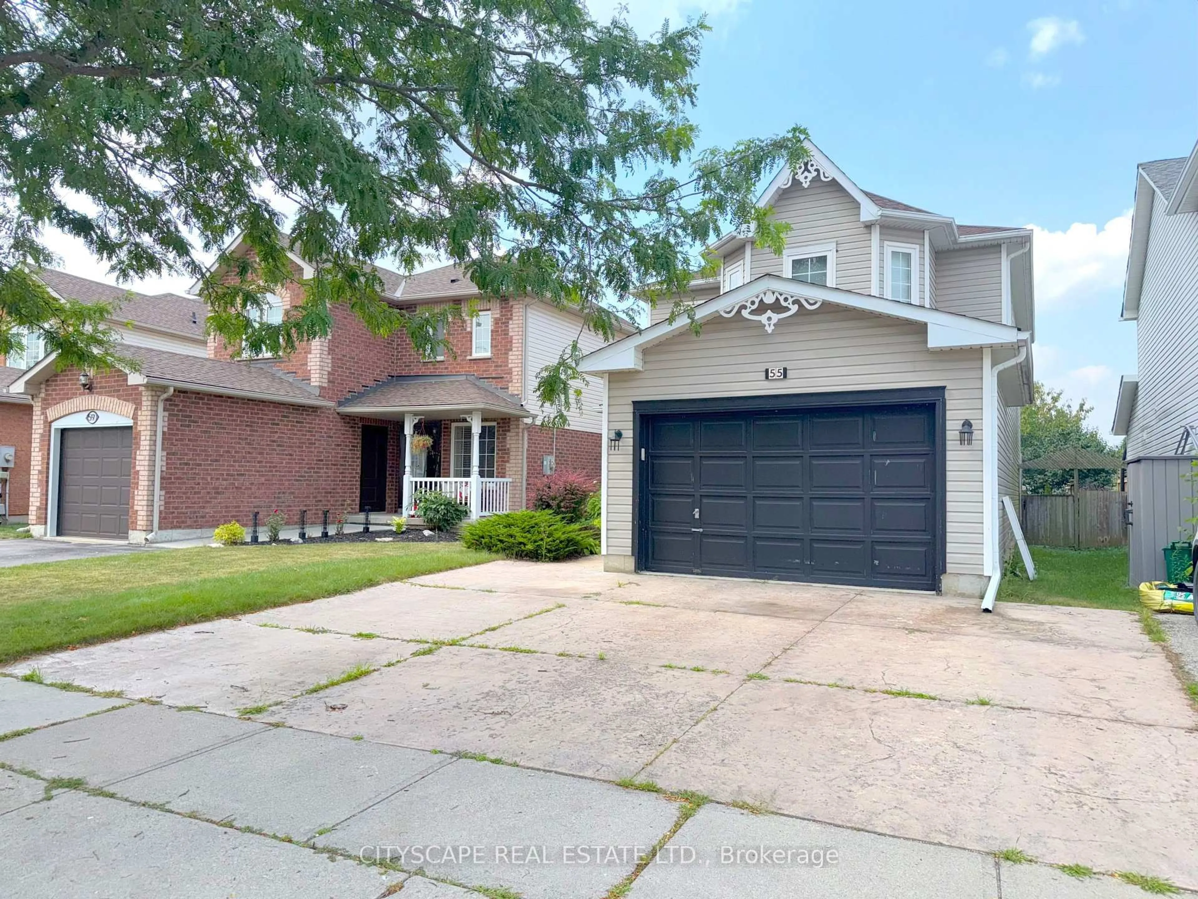 Home with brick exterior material, street for 55 Langlaw Dr, Cambridge Ontario N1P 1J1