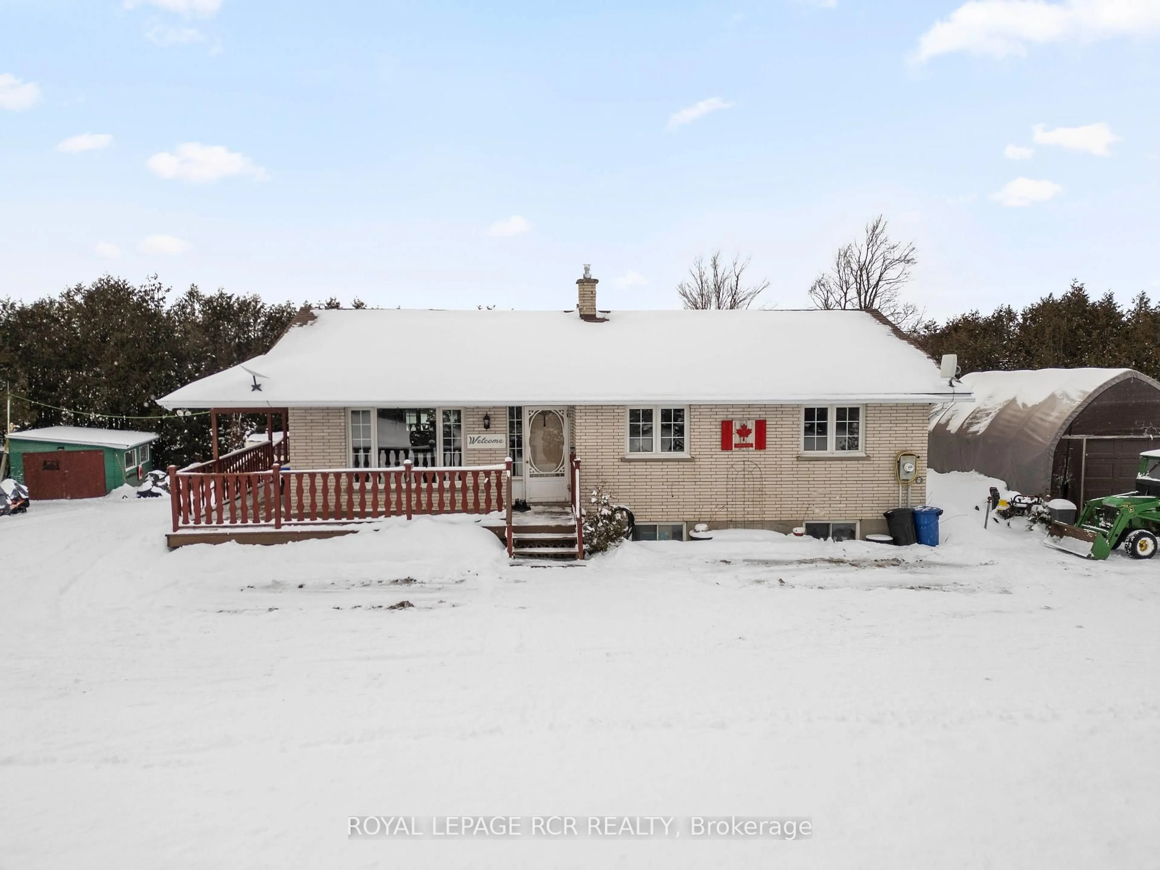 A pic from outside/outdoor area/front of a property/back of a property/a pic from drone, unknown for 437090 4th Line, Melancthon Ontario L9V 1S7