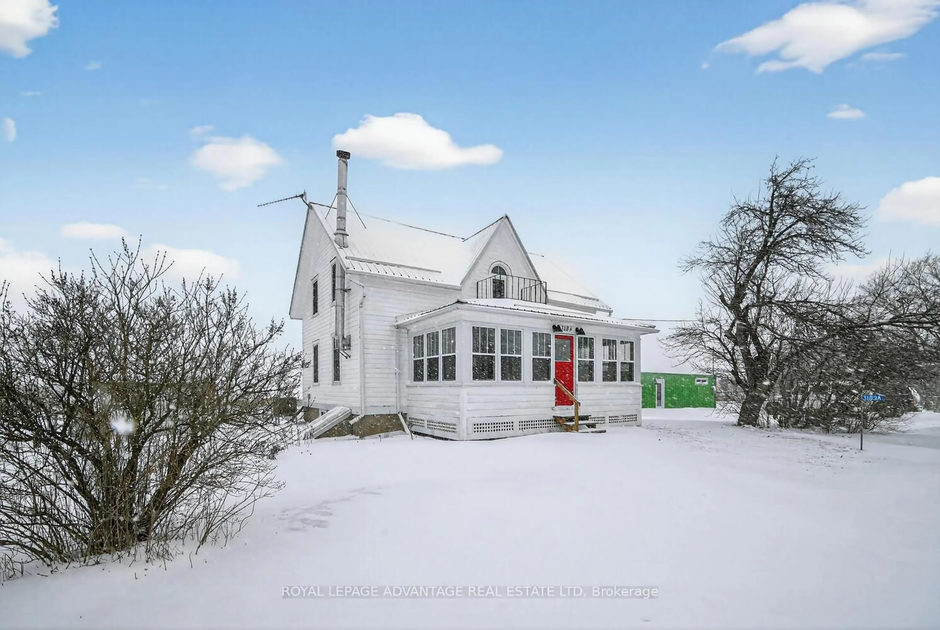 A pic from outside/outdoor area/front of a property/back of a property/a pic from drone, street for 3183A Thousand Acre Rd, Rideau Lakes Ontario K0G 1V0