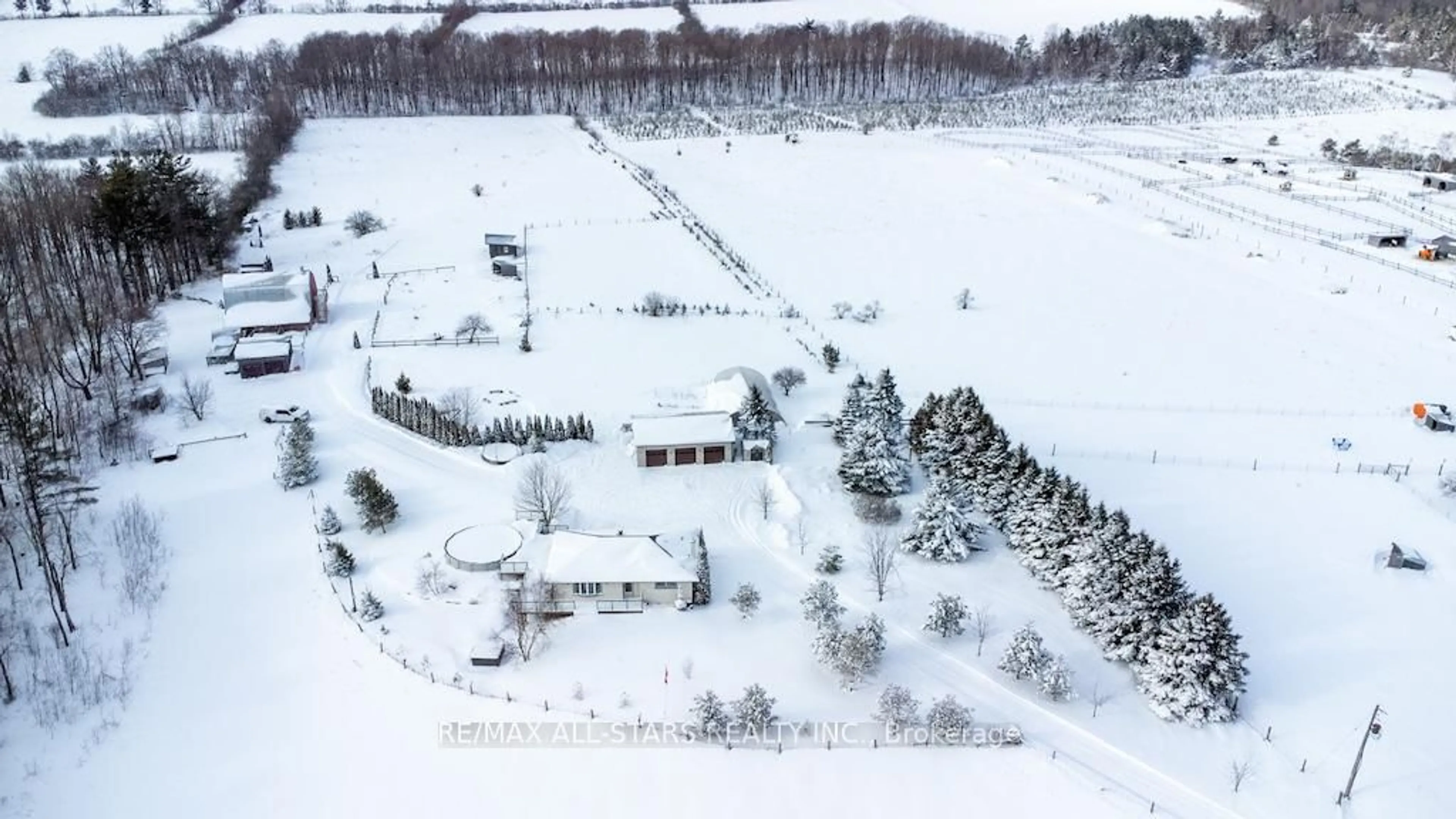 A pic from outside/outdoor area/front of a property/back of a property/a pic from drone, street for 513 Highway 35, Kawartha Lakes Ontario L0A 1K0