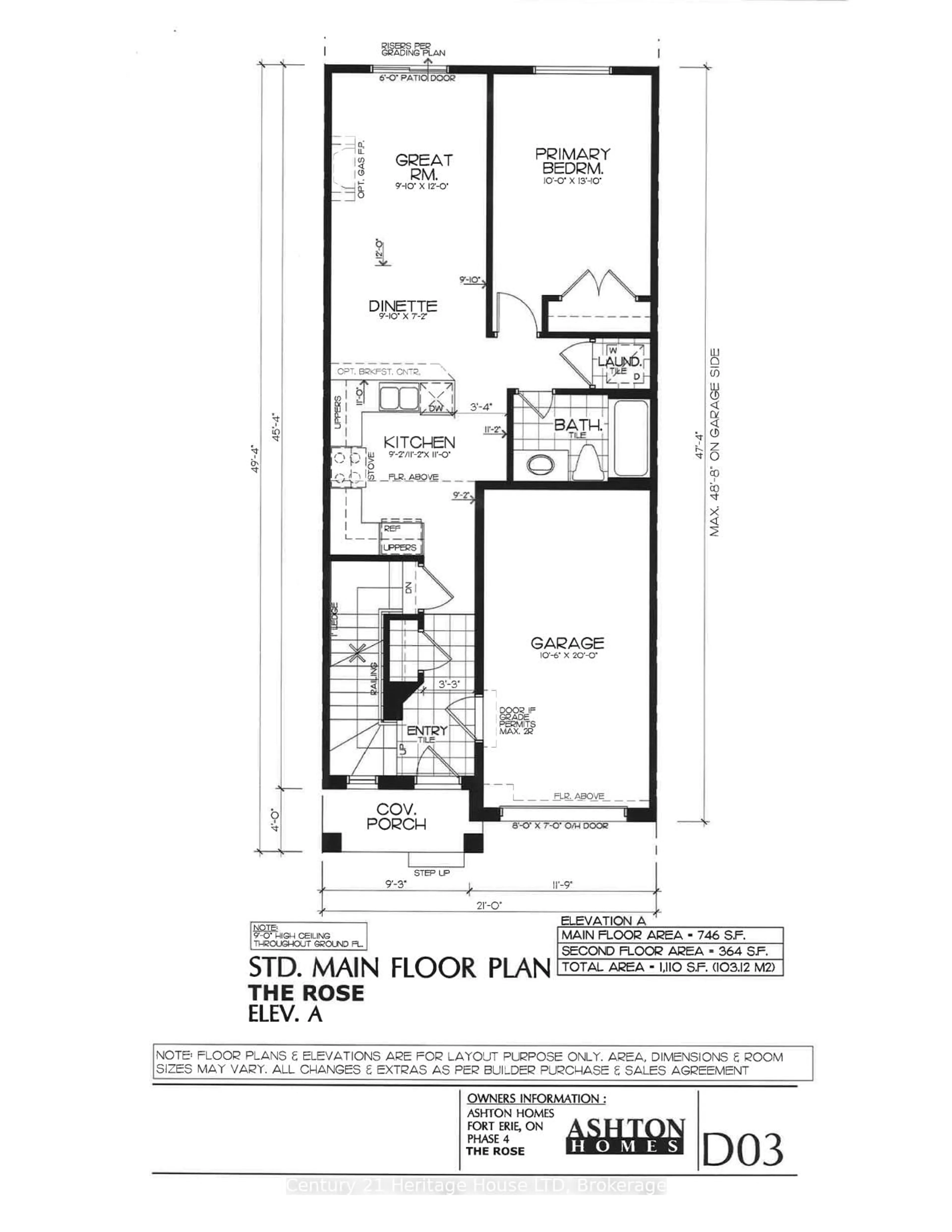 Floor plan for 801 Burwell St, Fort Erie Ontario L2A 0E3