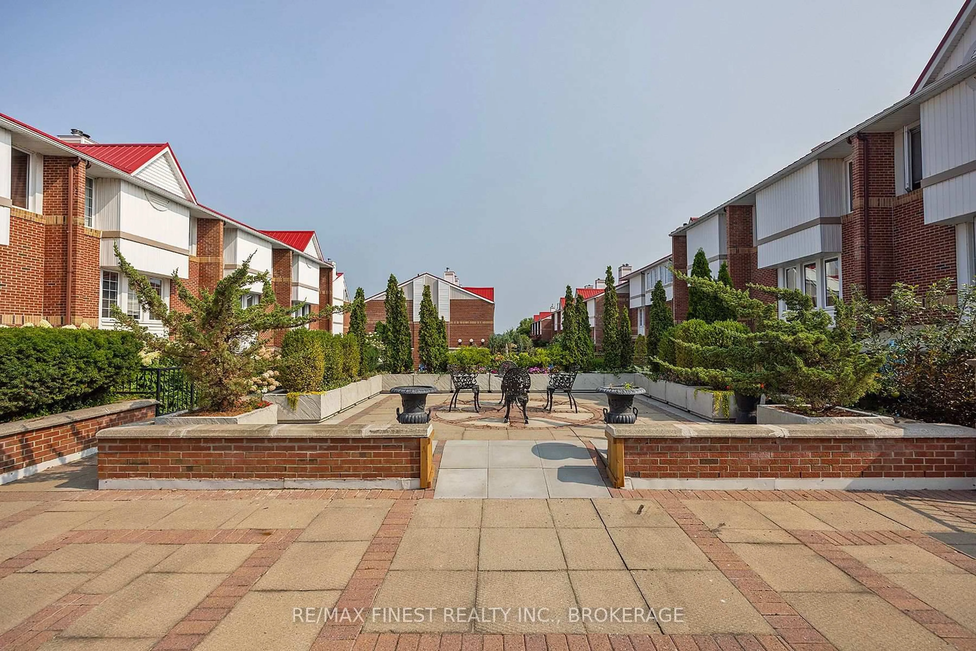 Patio, city buildings view from balcony for 1 Place D'Armes #26, Kingston Ontario K7K 6S1