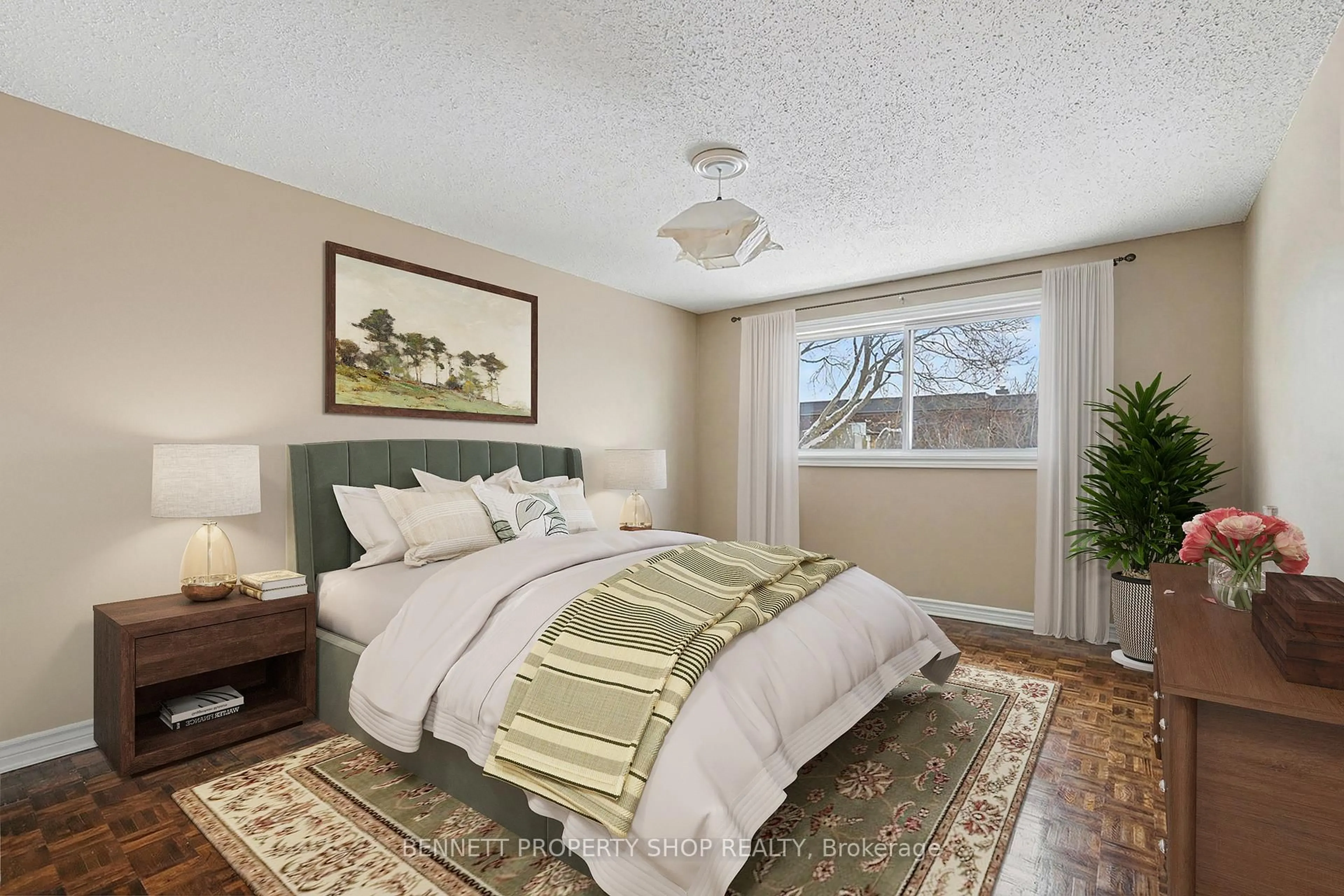 Bedroom with bed, carpet floor for 209 Ridgepark Private #41, Ottawa Ontario K2G 1H1