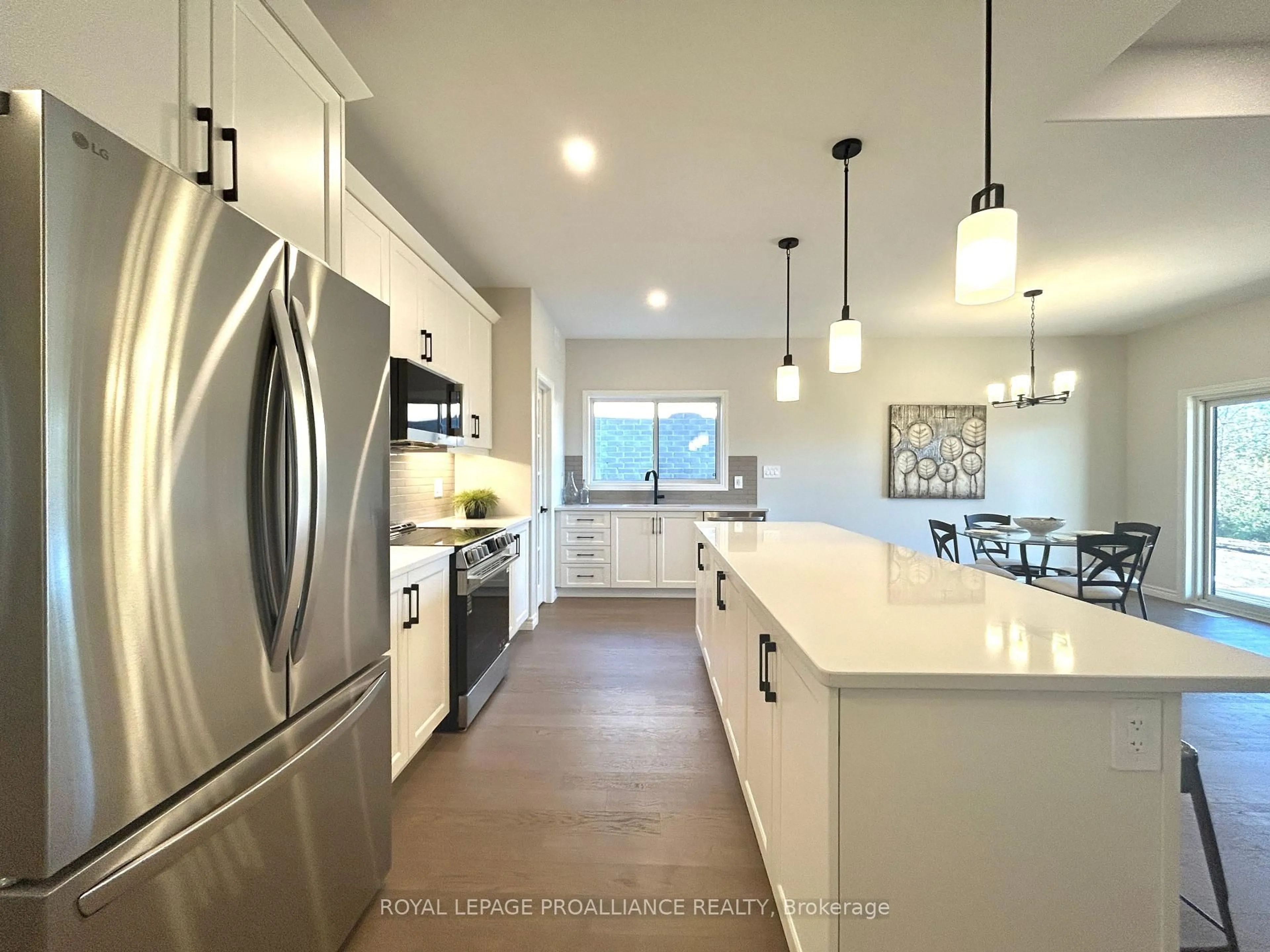 Open concept kitchen, ceramic/tile floor for 130 Stonecrest Blvd, Quinte West Ontario K8R 0B4