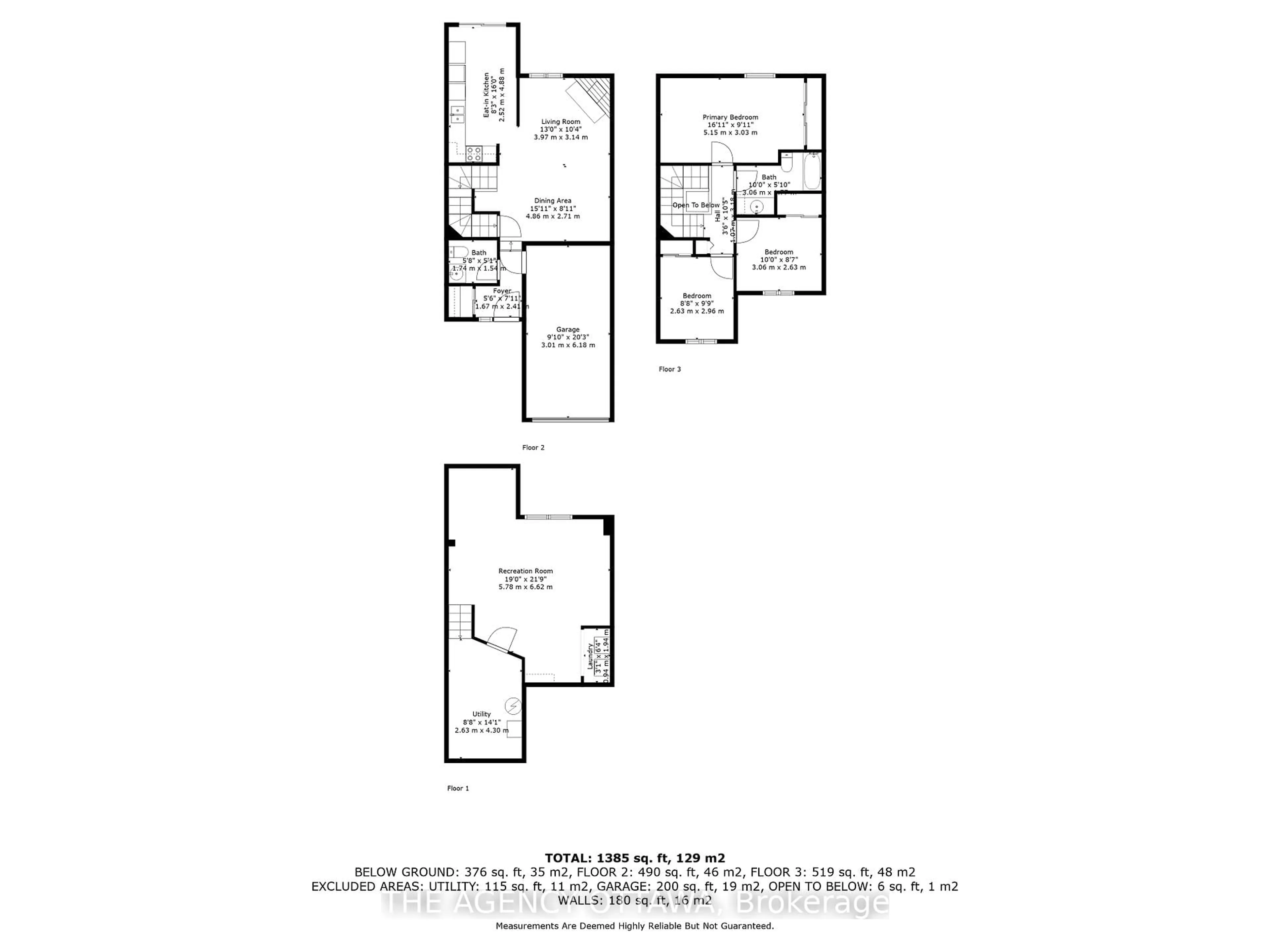Floor plan for 55 Springcreek Cres, Ottawa Ontario K2M 2M2