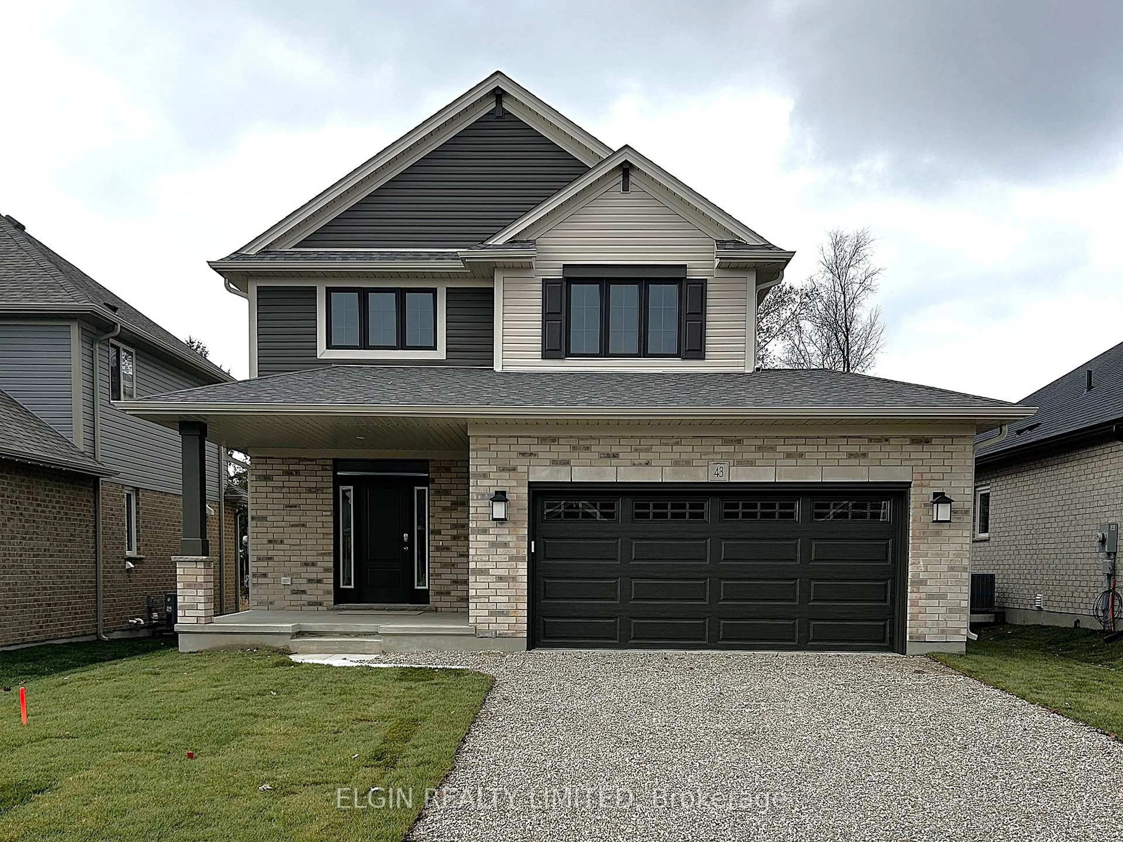 Home with brick exterior material, street for 43 Lark St, Tillsonburg Ontario N4G 0K8