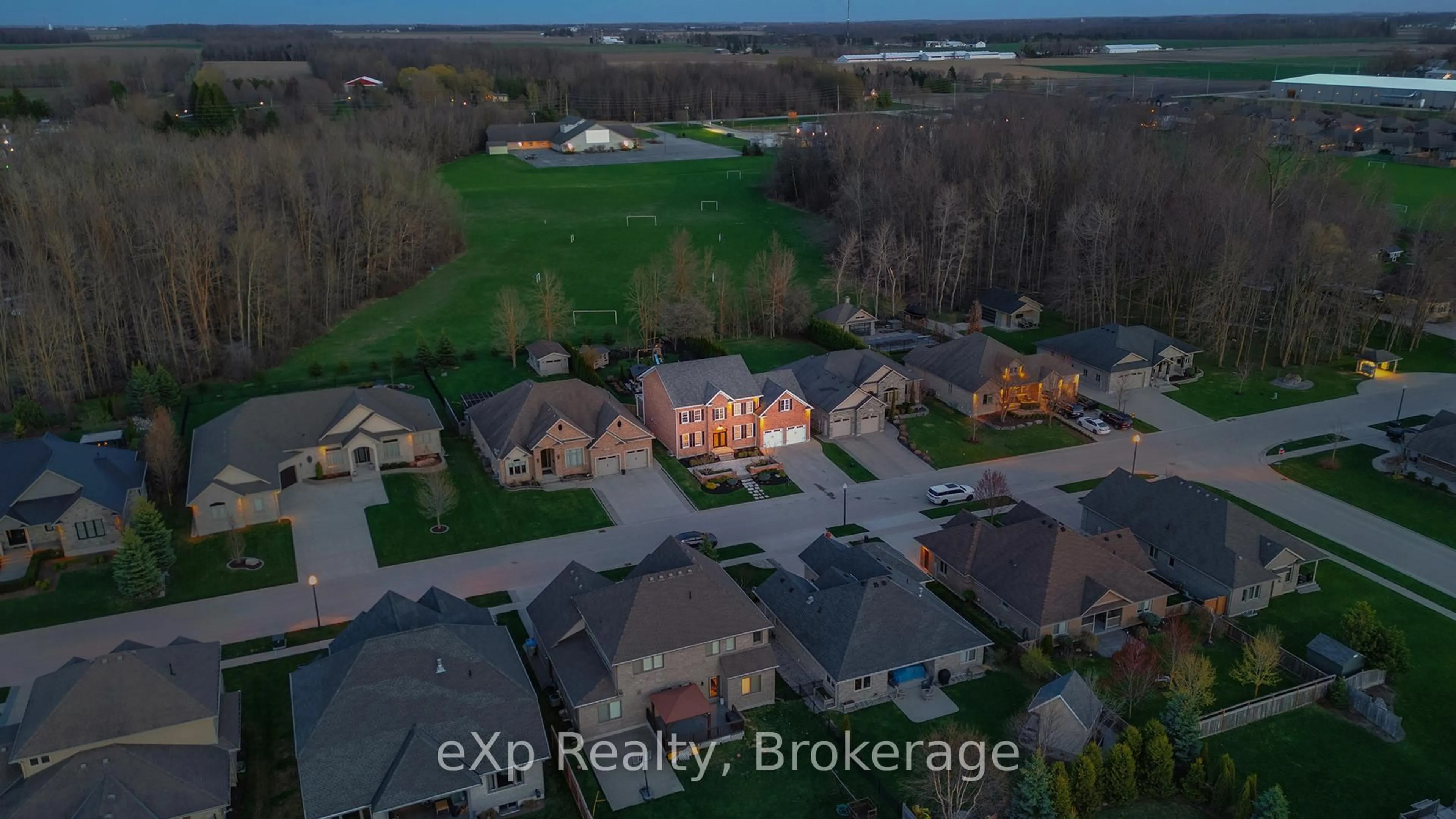 A pic from outside/outdoor area/front of a property/back of a property/a pic from drone, street for 880 Wood Dr, North Perth Ontario N4W 0B7