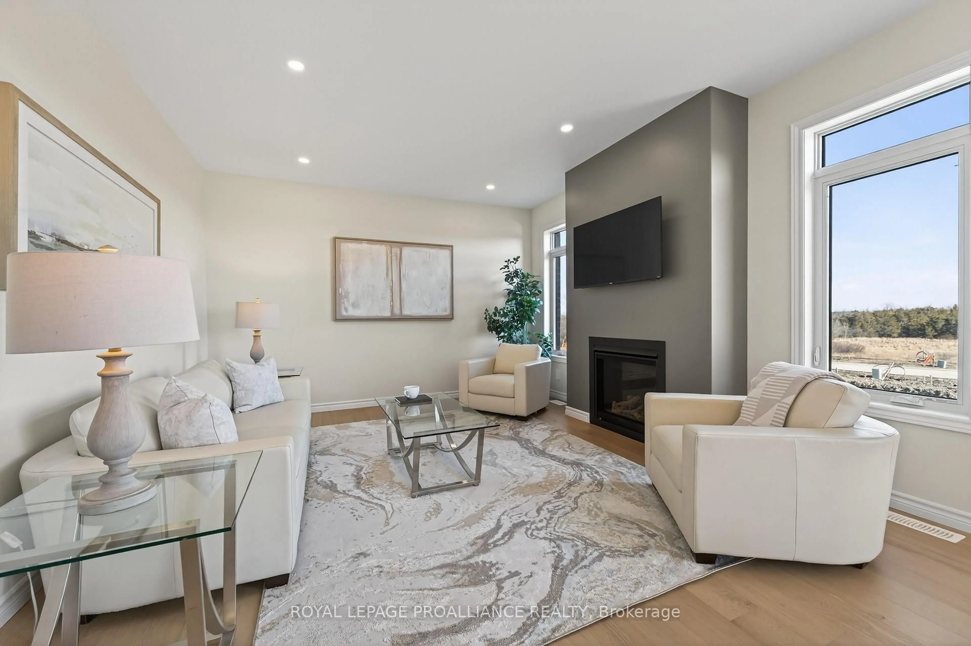 Living room with furniture, unknown for 14 Peace River St, Belleville Ontario K8N 0V6