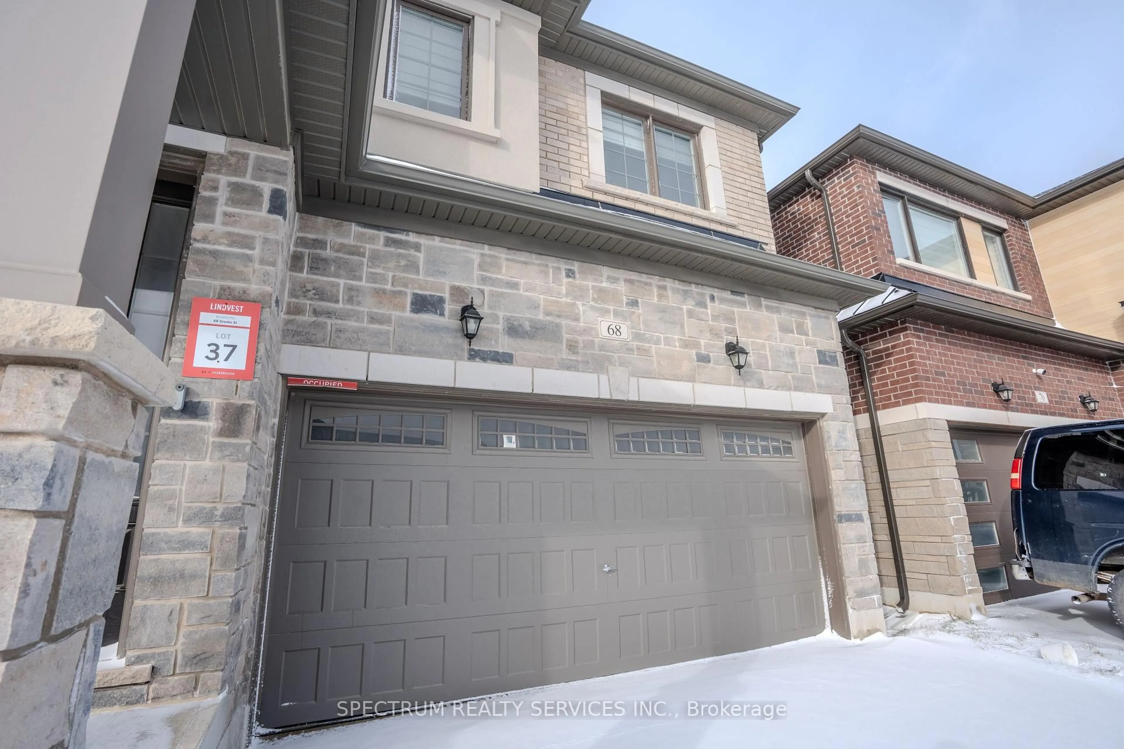 Home with brick exterior material, street for 68 Granka St, Brantford Ontario N3T 0X4