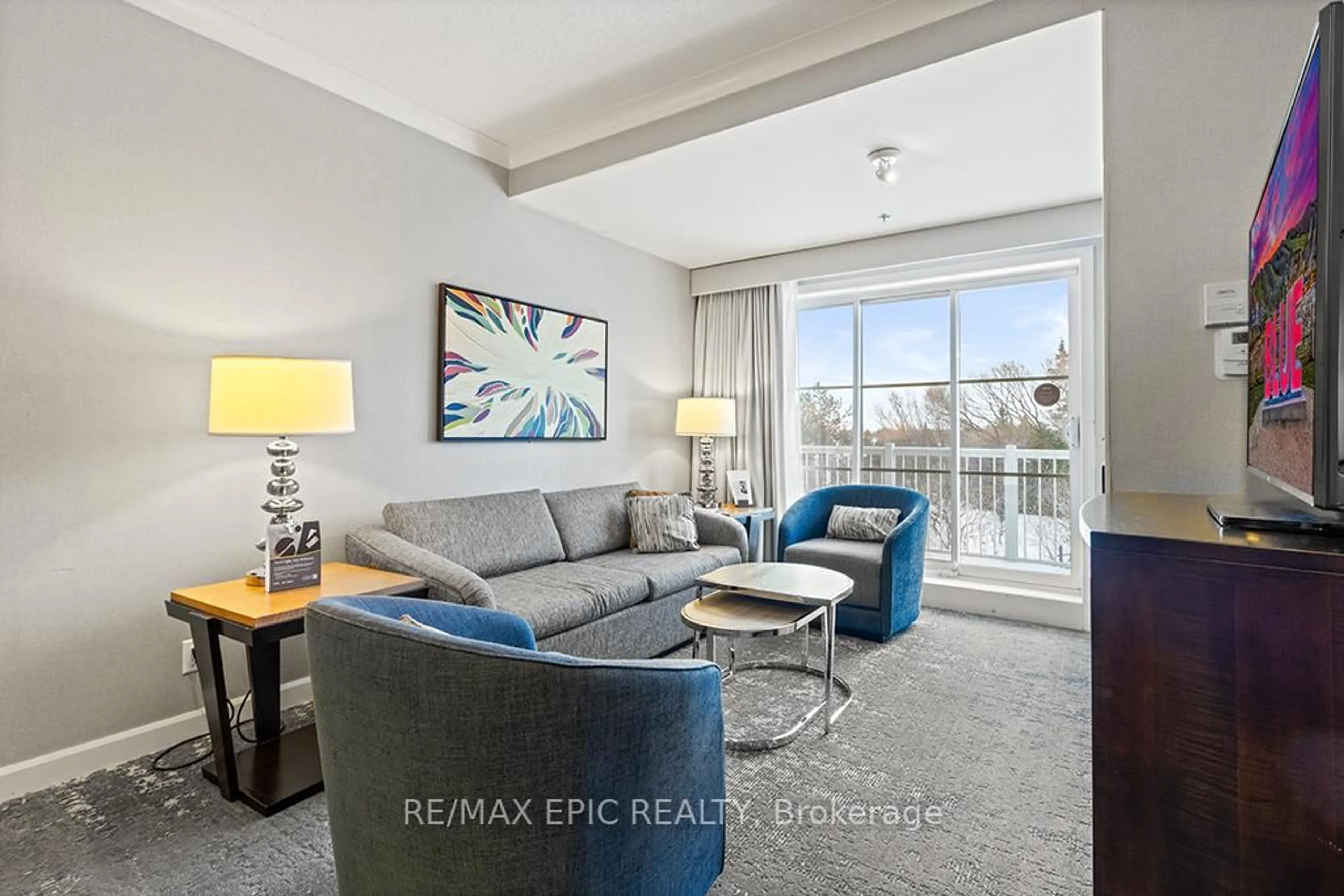 Living room with furniture, unknown for 220 Gord Canning Dr ##367, Blue Mountains Ontario L9Y 0V2