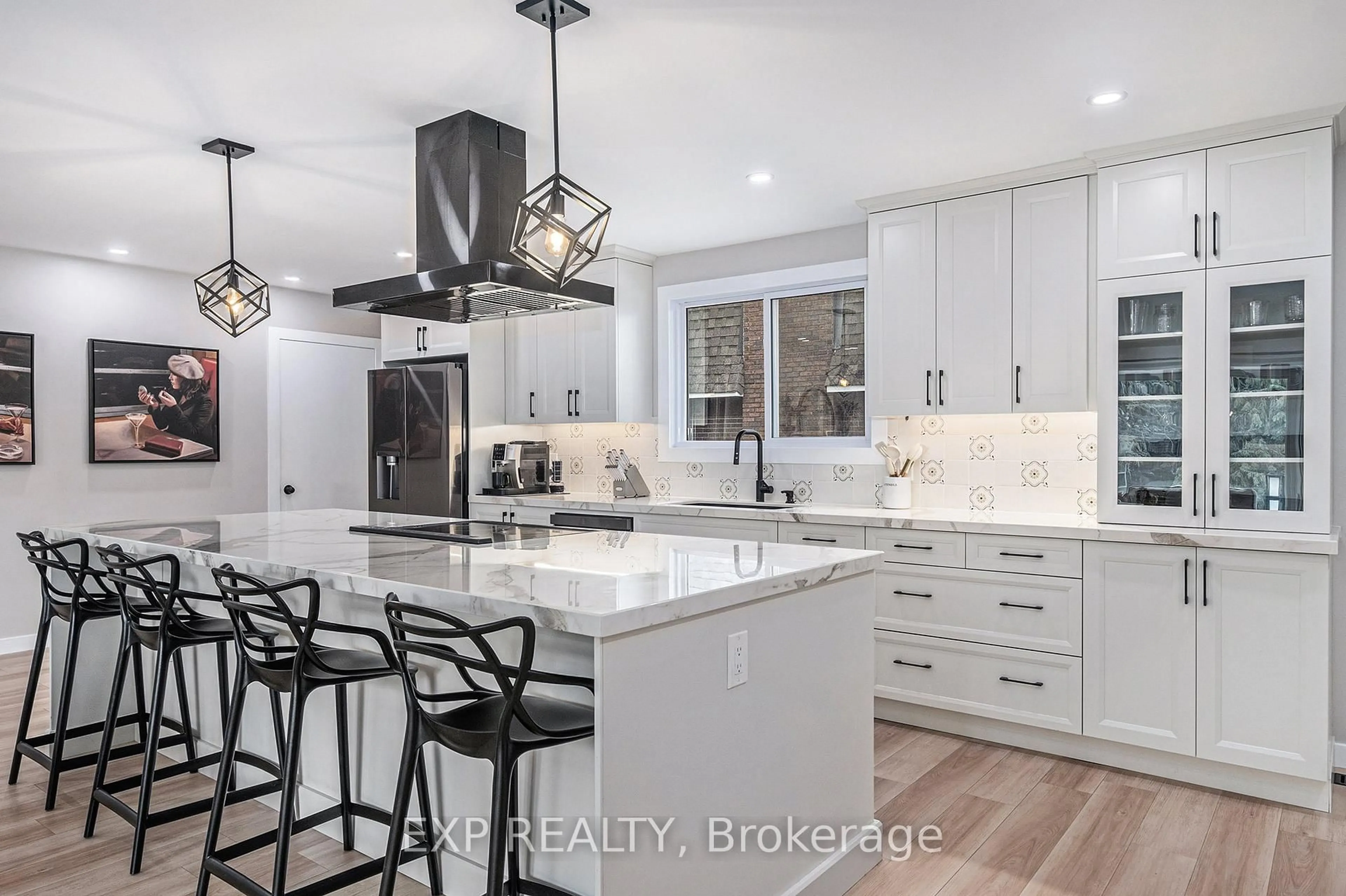 Contemporary kitchen, ceramic/tile floor for 3 St Remy Dr, Barrhaven Ontario K2J 1A4