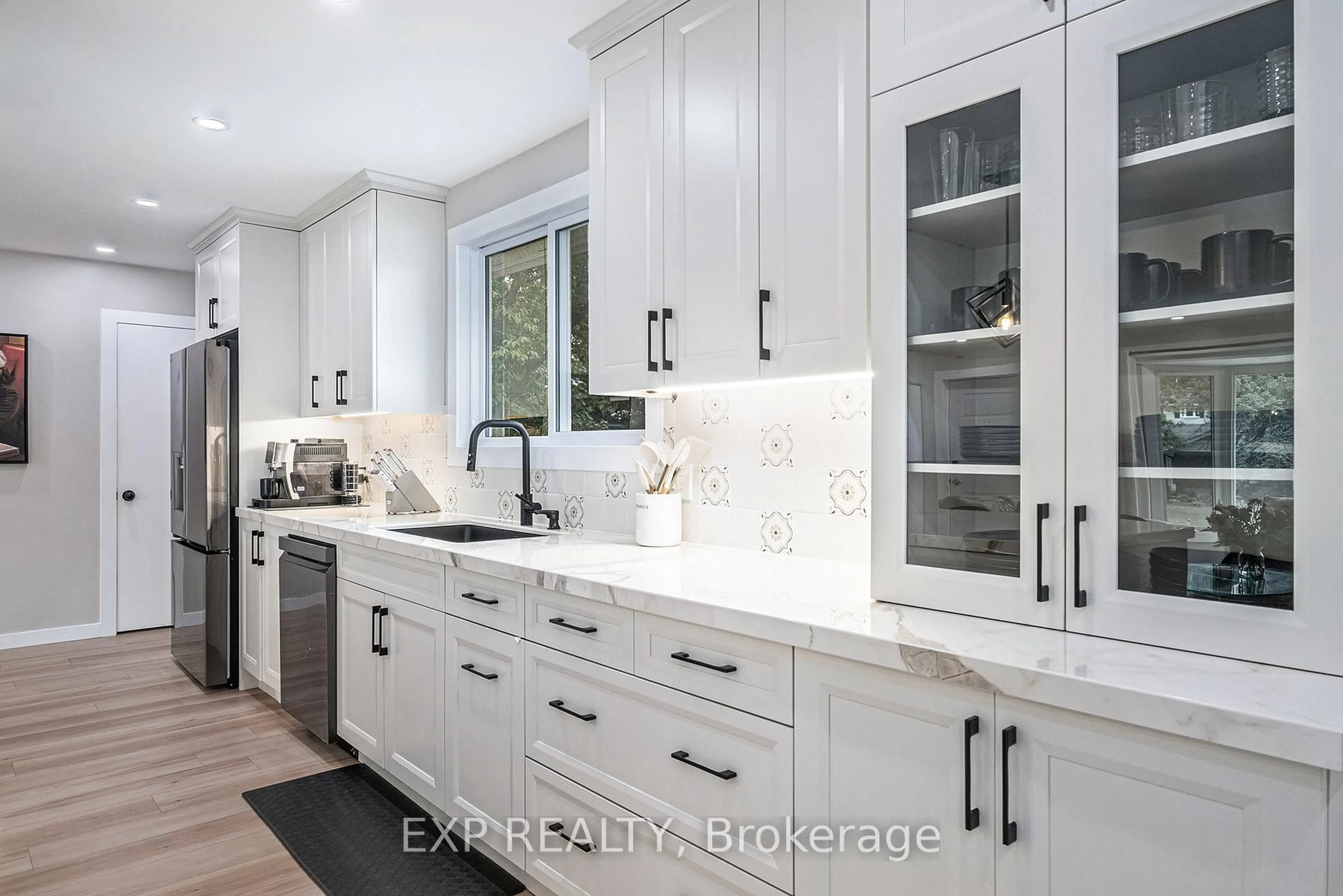 Contemporary kitchen, ceramic/tile floor for 3 St Remy Dr, Barrhaven Ontario K2J 1A4