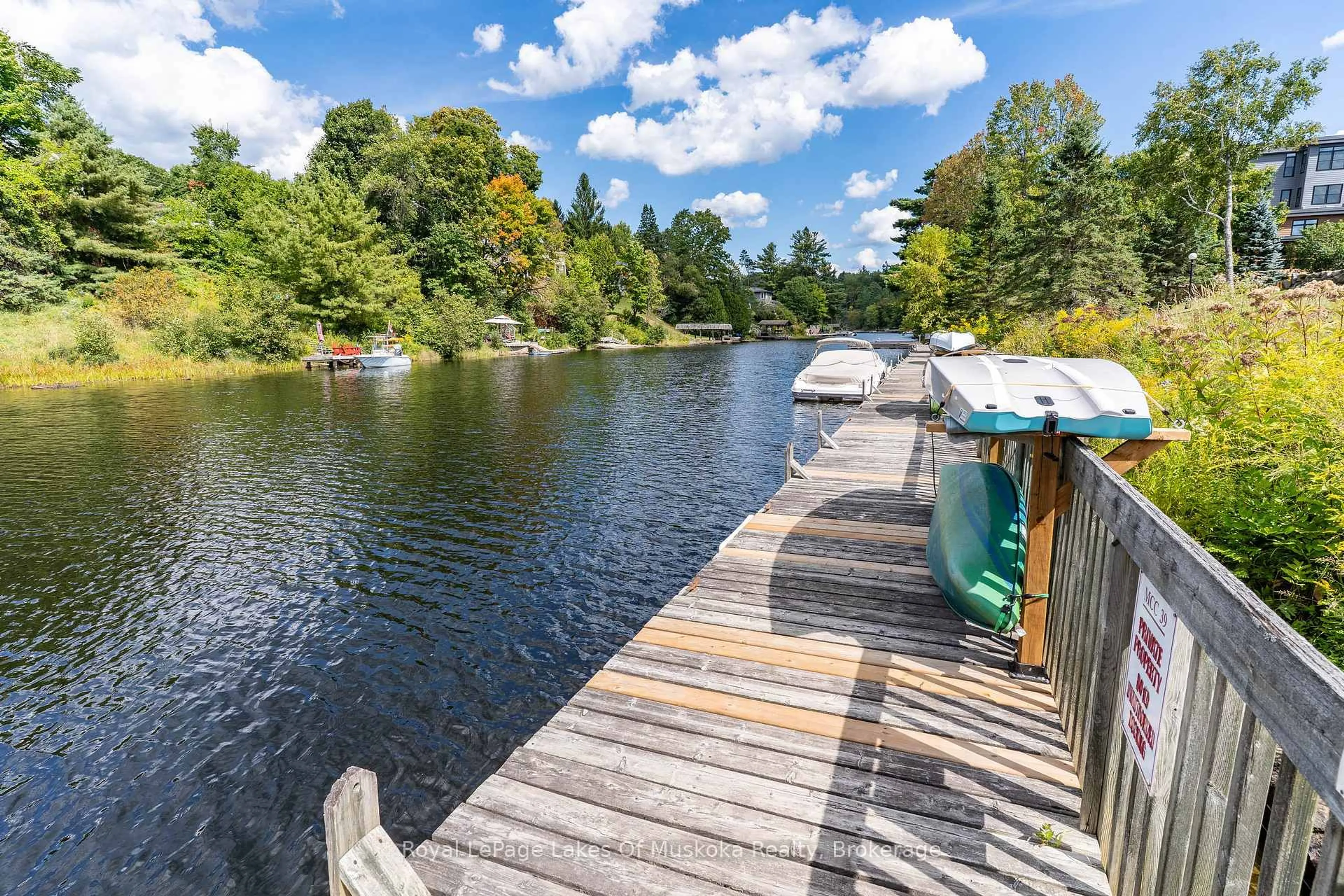 Patio, water/lake/river/ocean view for 50 Shoreline Dr, Bracebridge Ontario P1L 1Z4