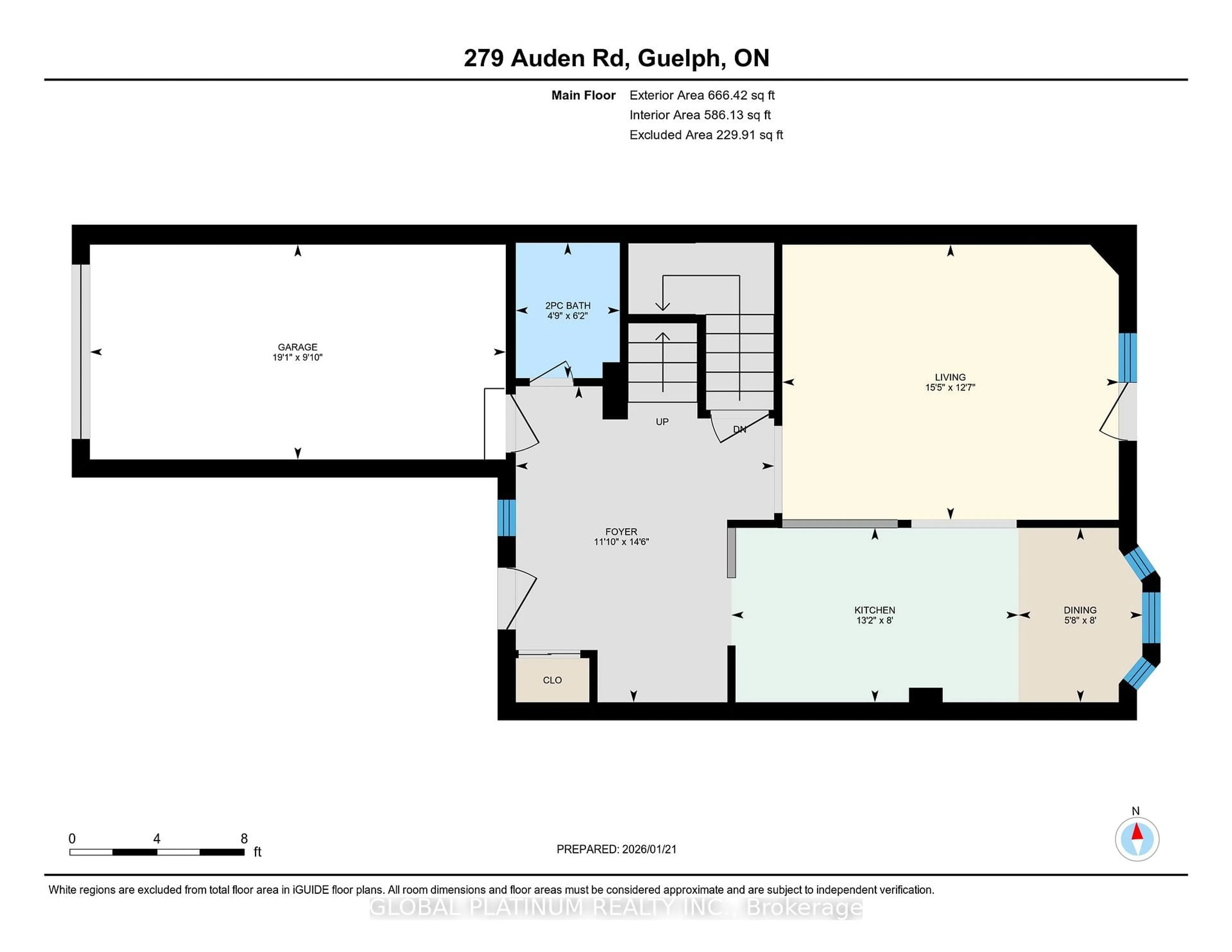 Floor plan for 279 Auden Rd, Guelph Ontario N1E 6N5