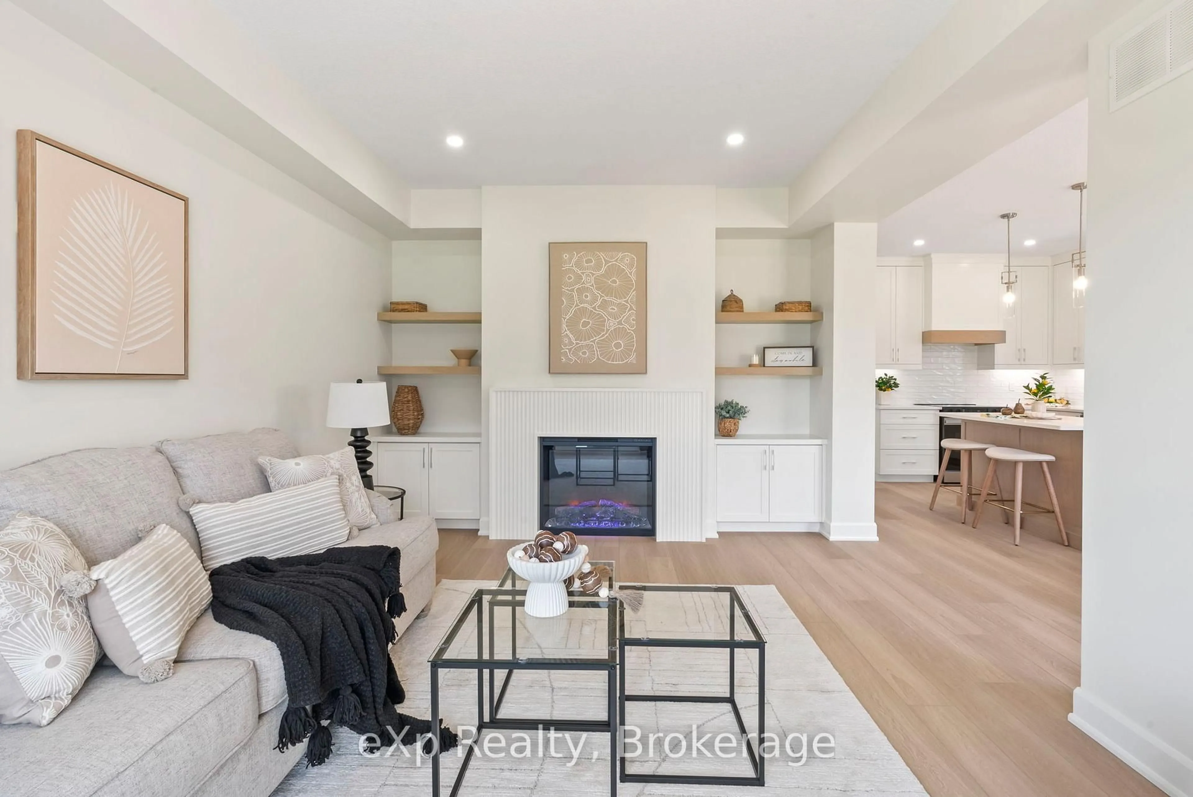 Living room with furniture, wood/laminate floor for 165 JACK'S Way, Wellington North Ontario N0G 2L4