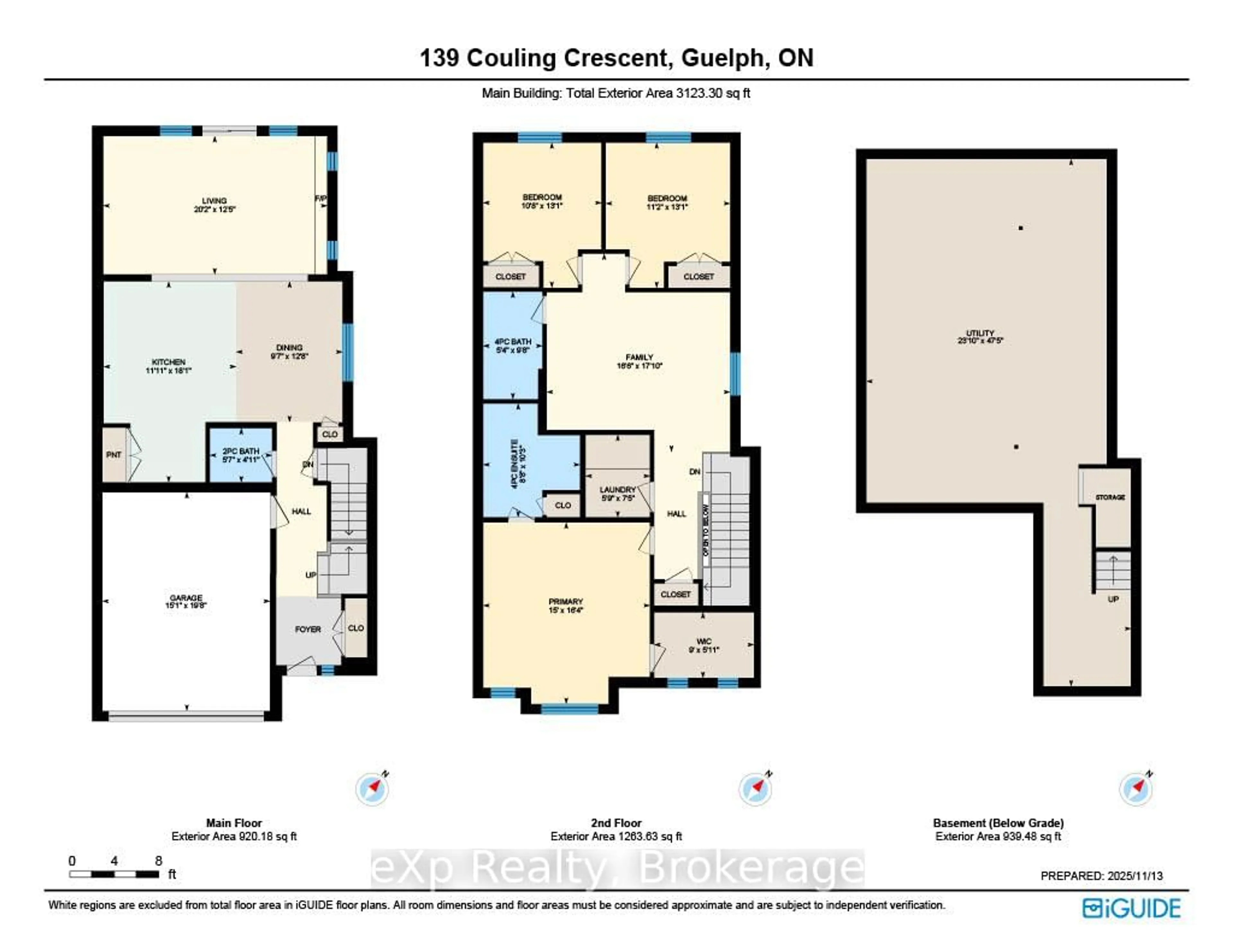 Floor plan for 139 Couling Cres, Guelph Ontario N1E 0G2