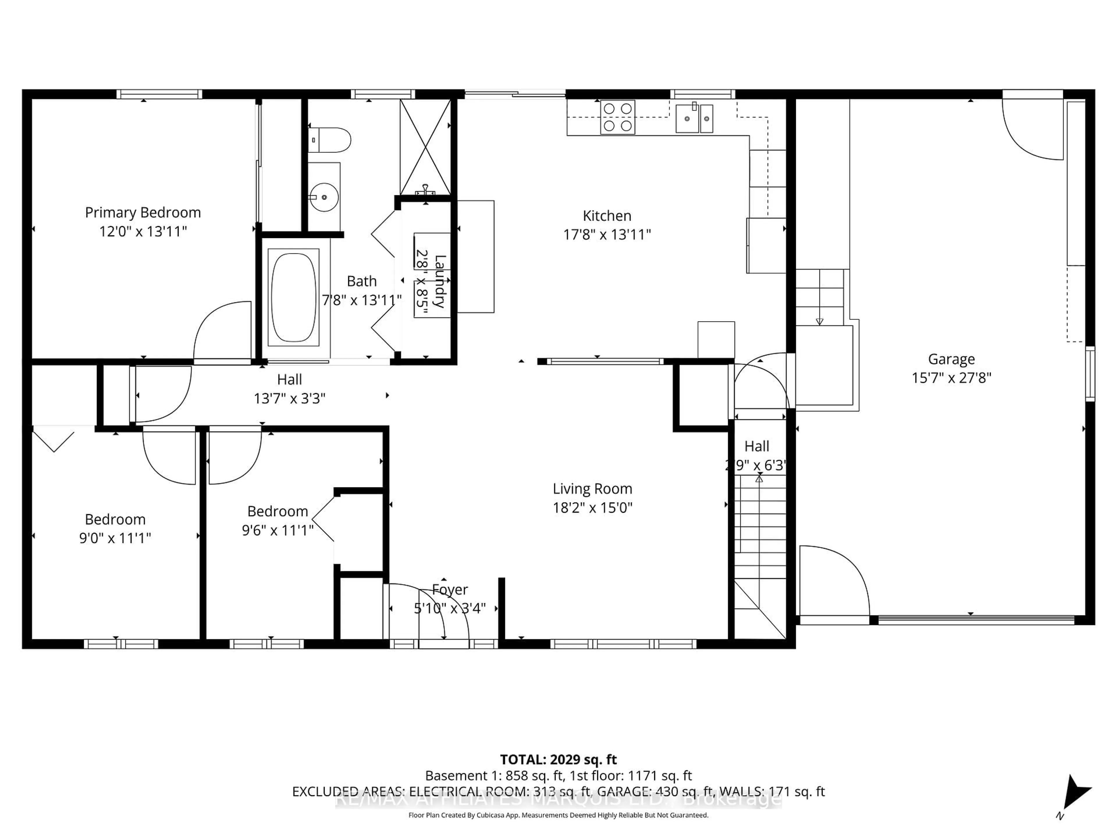 Floor plan for 20322 Lochiel St, North Glengarry Ontario K0C 1A0