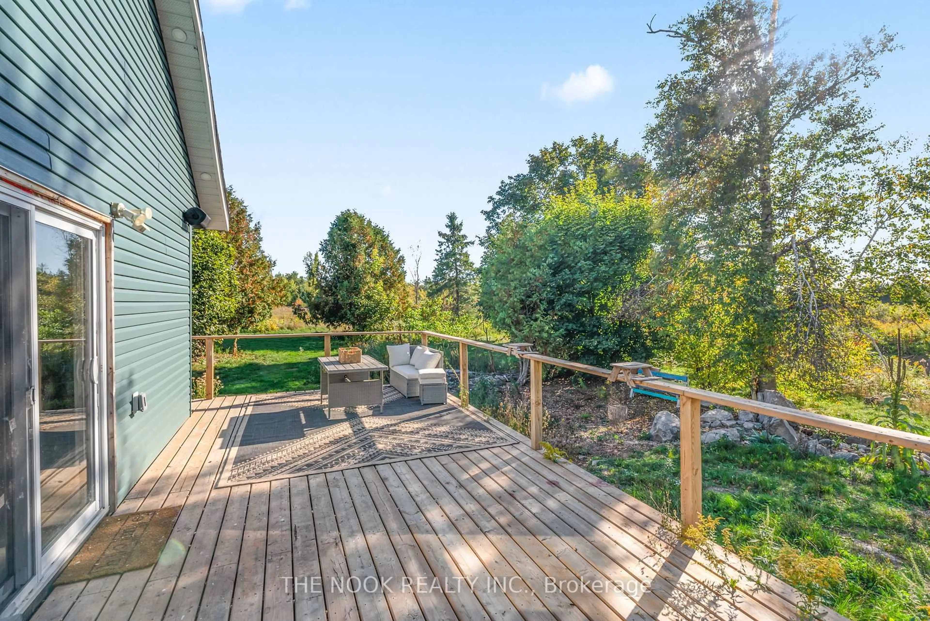 Patio, water/lake/river/ocean view for 46 Mcguire Beach Rd, Kawartha Lakes Ontario K0M 2B0