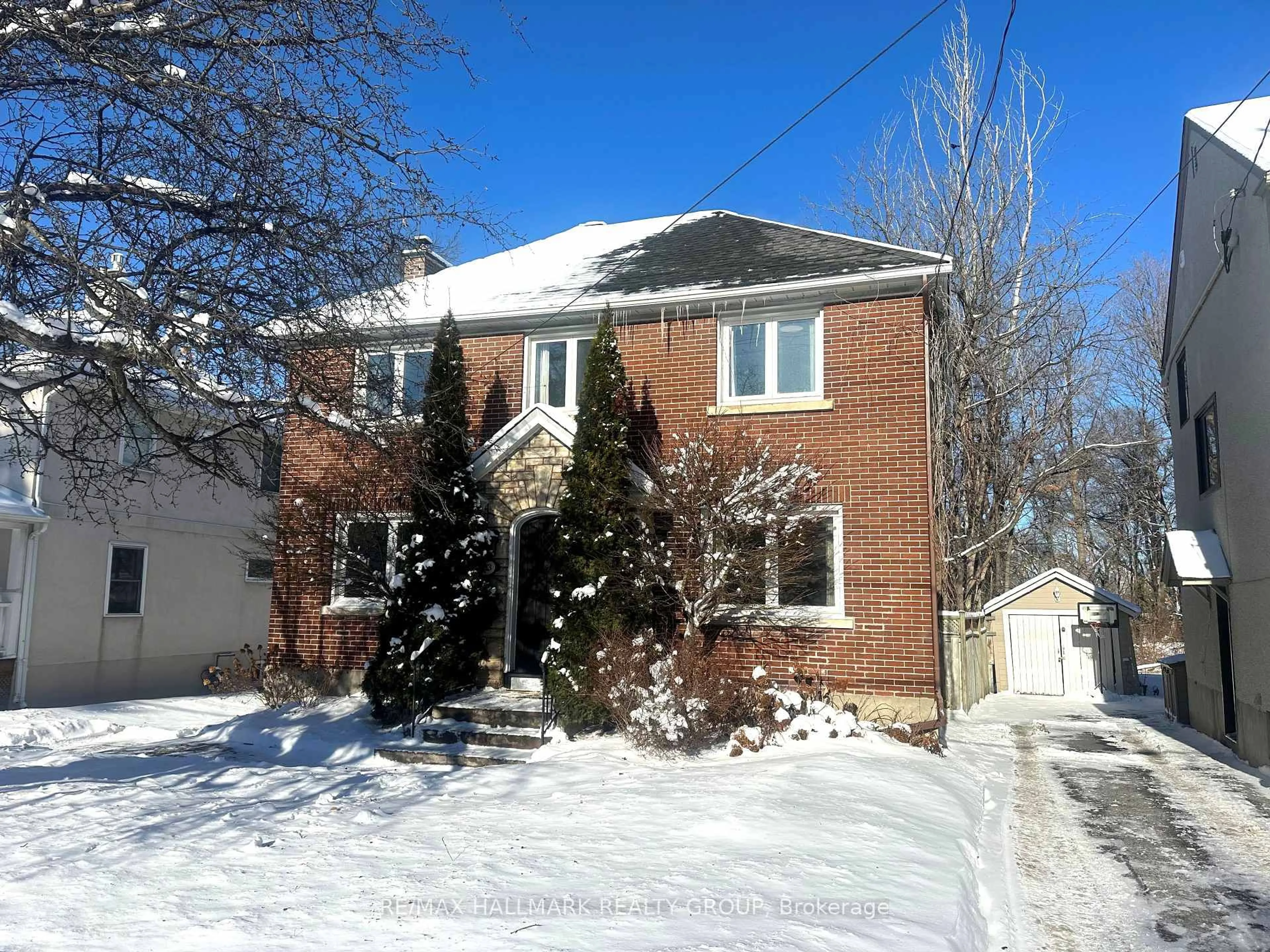 Home with brick exterior material, street for 163 Ruskin St, Ottawa Ontario K1Y 4B9