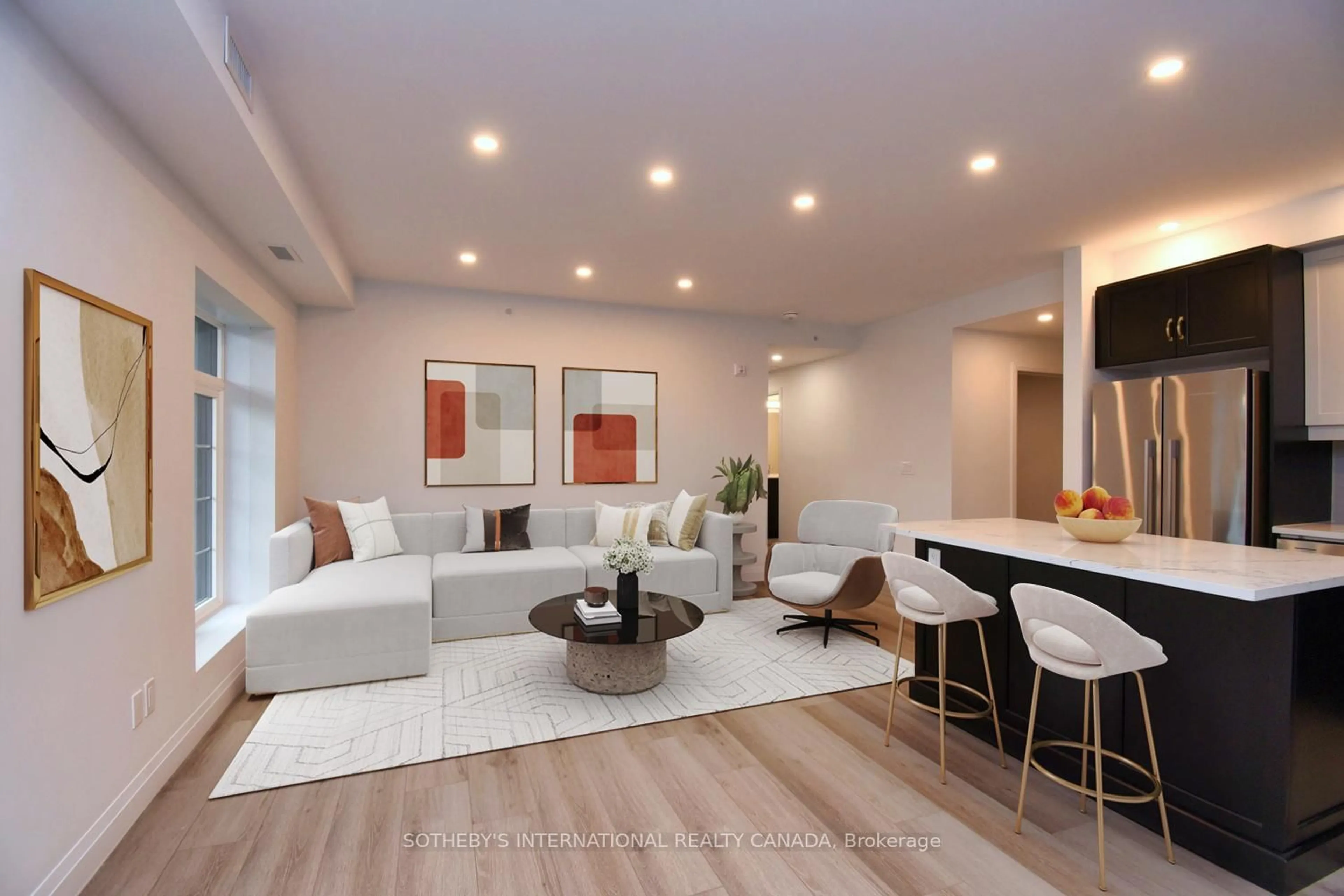 Living room with furniture, unknown for 153 Wilson #306, Hamilton Ontario L9G 1N4