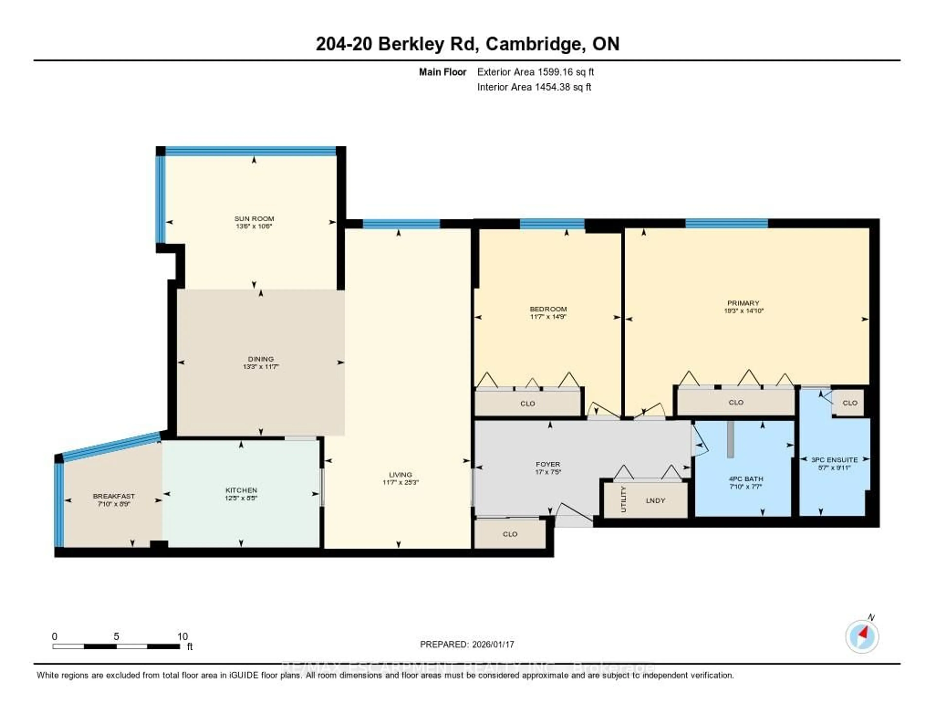 Floor plan for 20 Berkley Rd #204, Cambridge Ontario N1S 4S8
