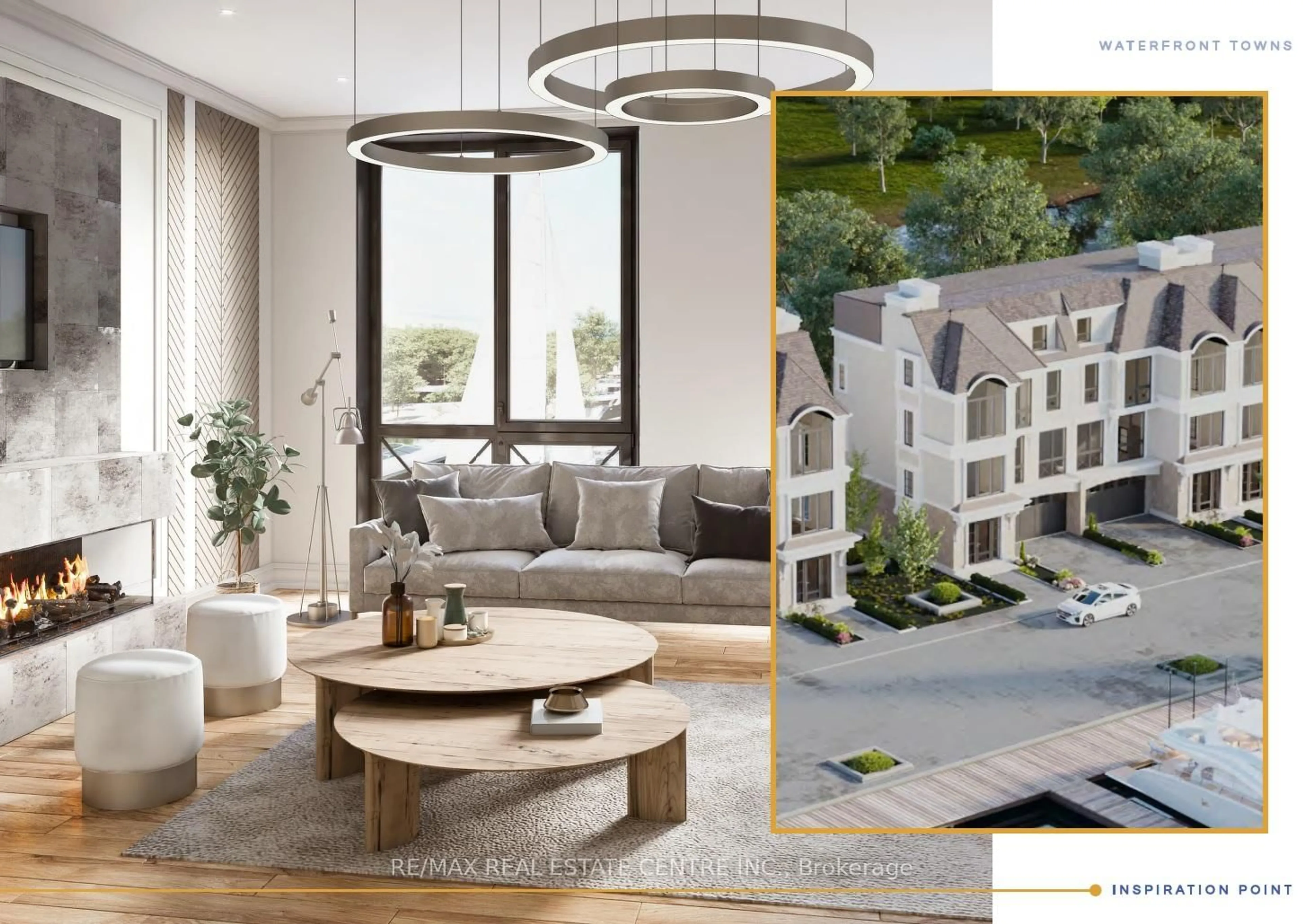 Living room with furniture, unknown for 15 LAKE St #TH 3, Grimsby Ontario L3M 2G4