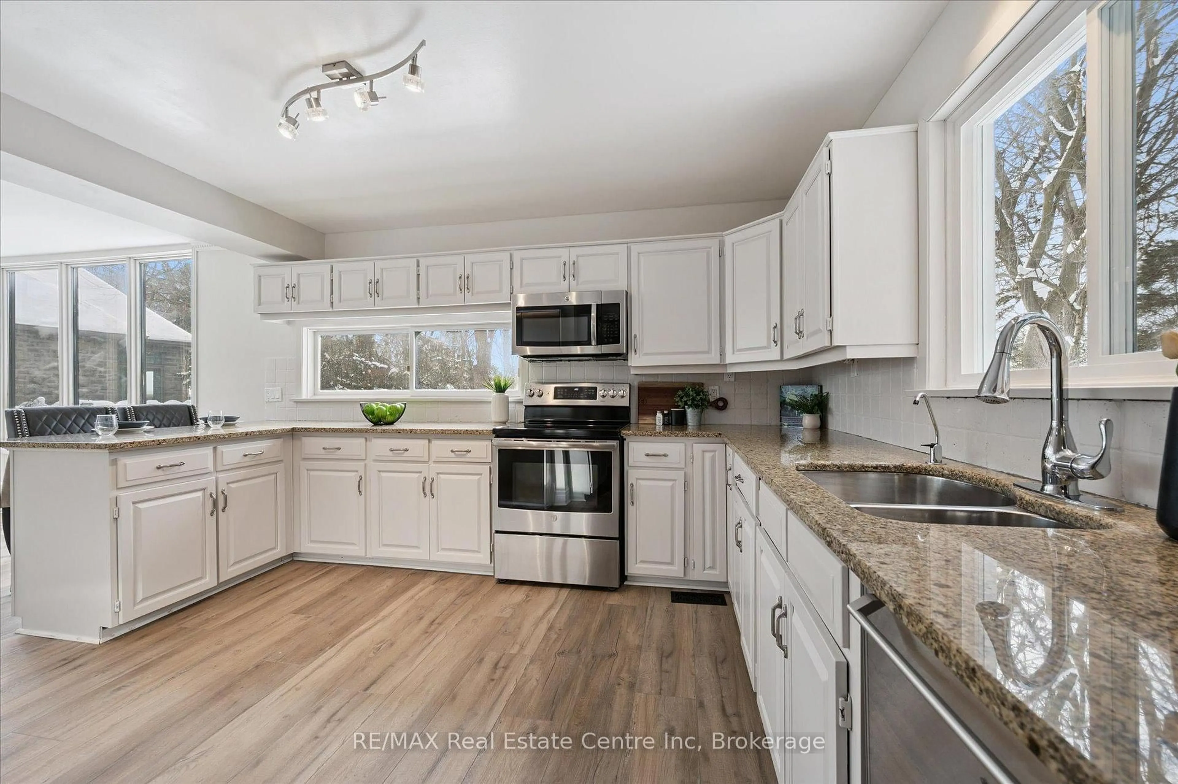 Open concept kitchen, ceramic/tile floor for 64 Stuart St, Guelph Ontario N1E 4S5