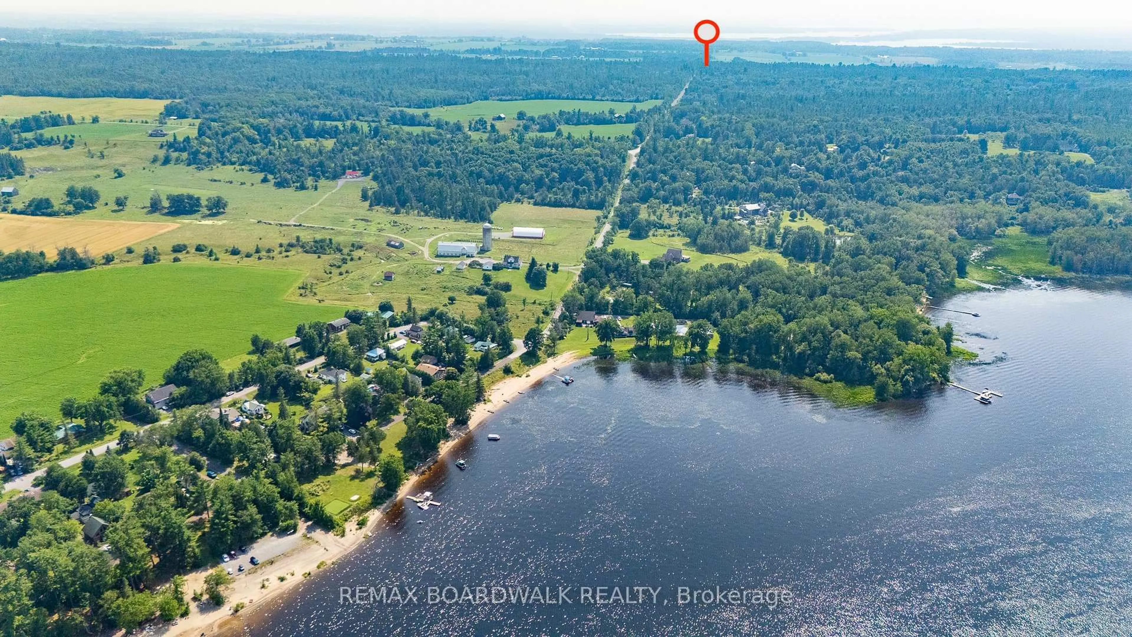 A pic from outside/outdoor area/front of a property/back of a property/a pic from drone, water/lake/river/ocean view for 150 Maclarens Side Rd, Ottawa Ontario K0A 3M0