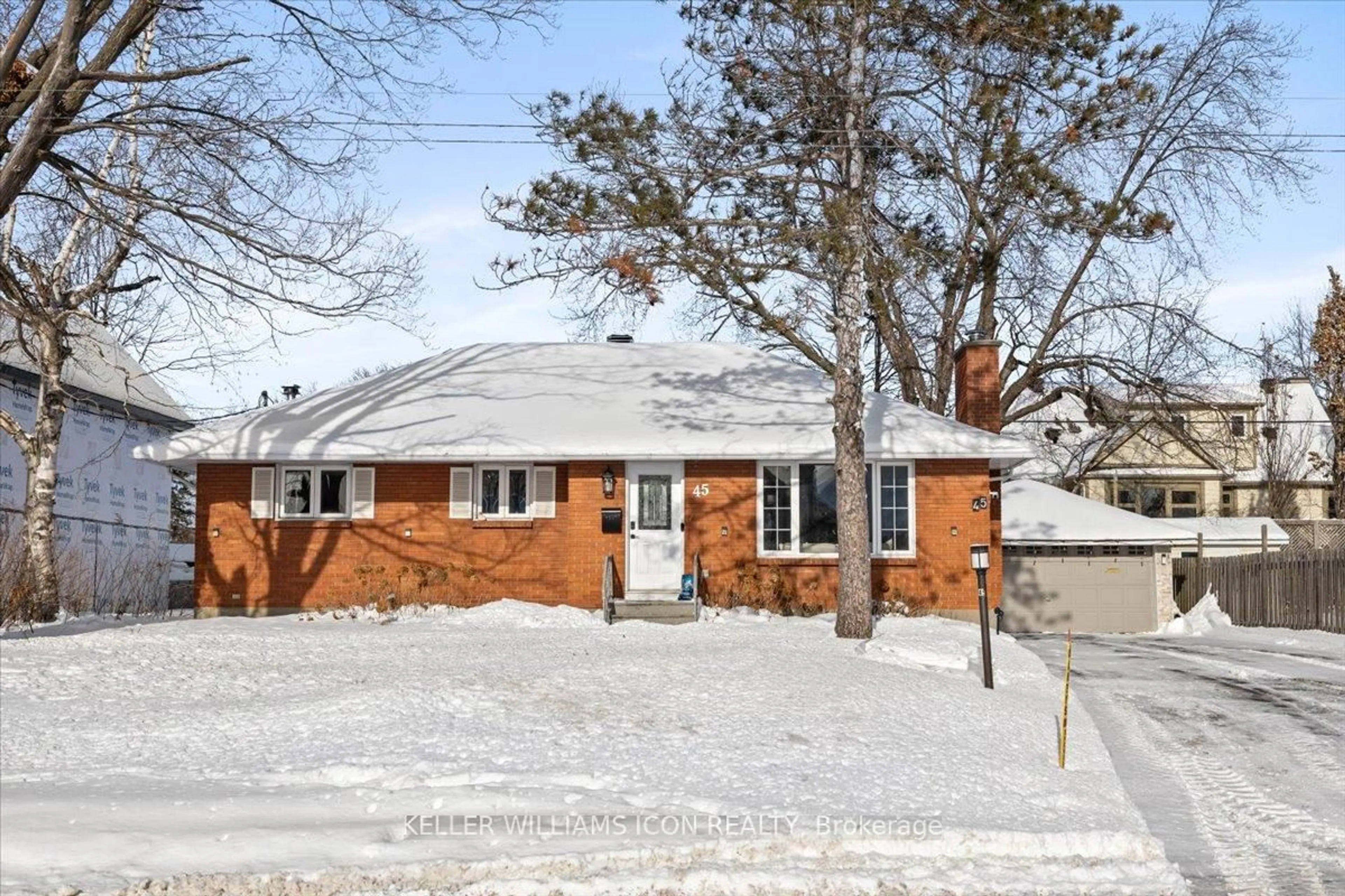 Home with brick exterior material, street for 45 Epworth Ave, Ottawa Ontario K2G 2L8