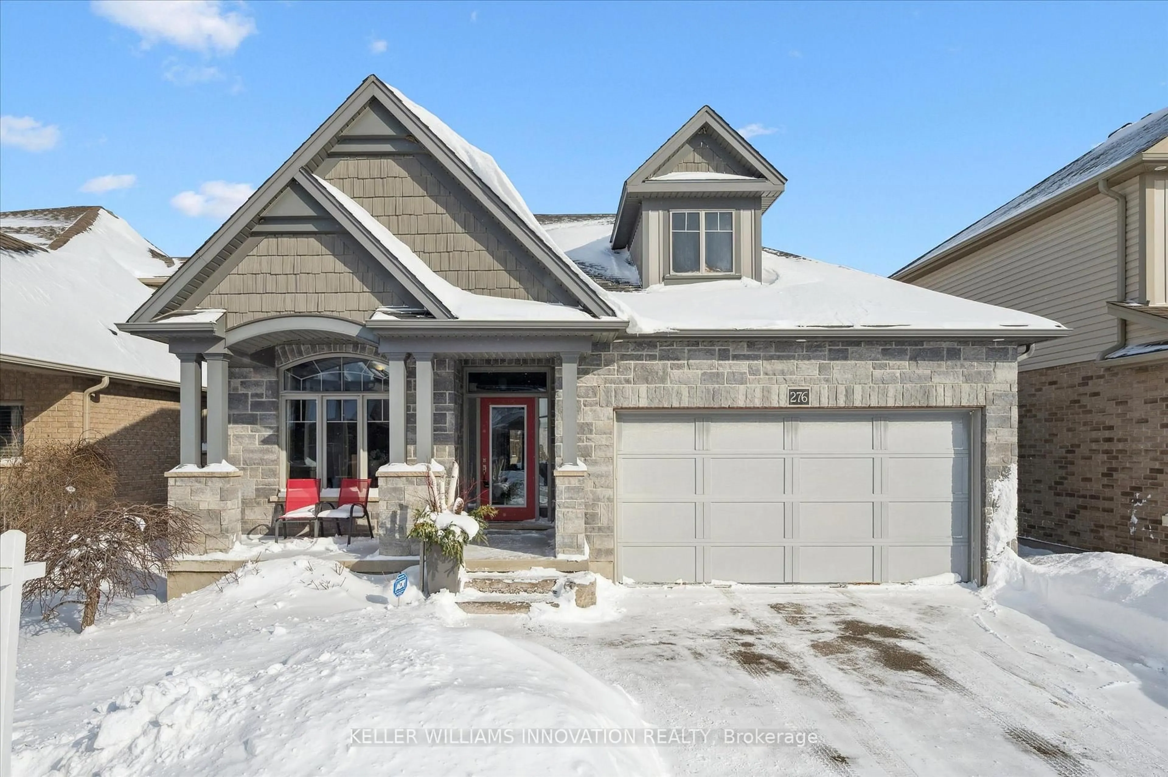 Home with brick exterior material, street for 276 Dewdrop Cres, Waterloo Ontario N2V 0B1