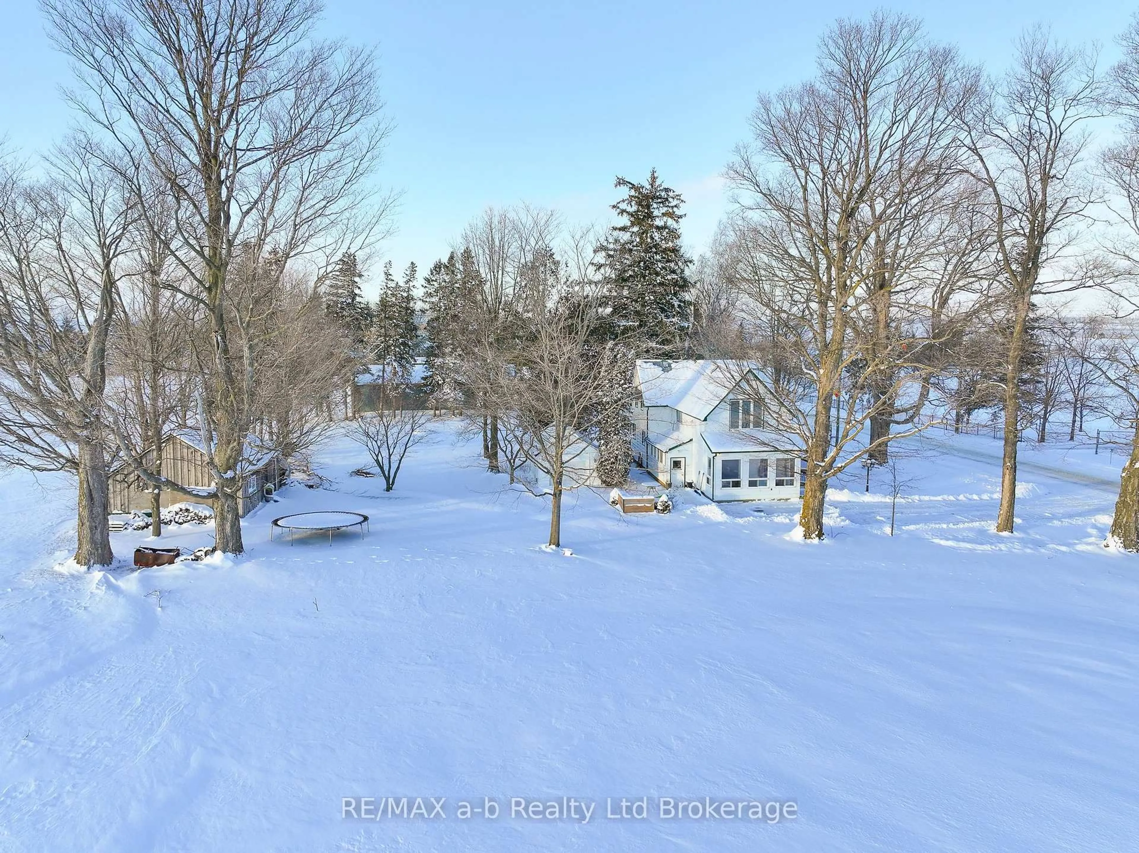 A pic from outside/outdoor area/front of a property/back of a property/a pic from drone, water/lake/river/ocean view for 312895 DEREHAM Line, South-West Oxford Ontario N0J 1N0