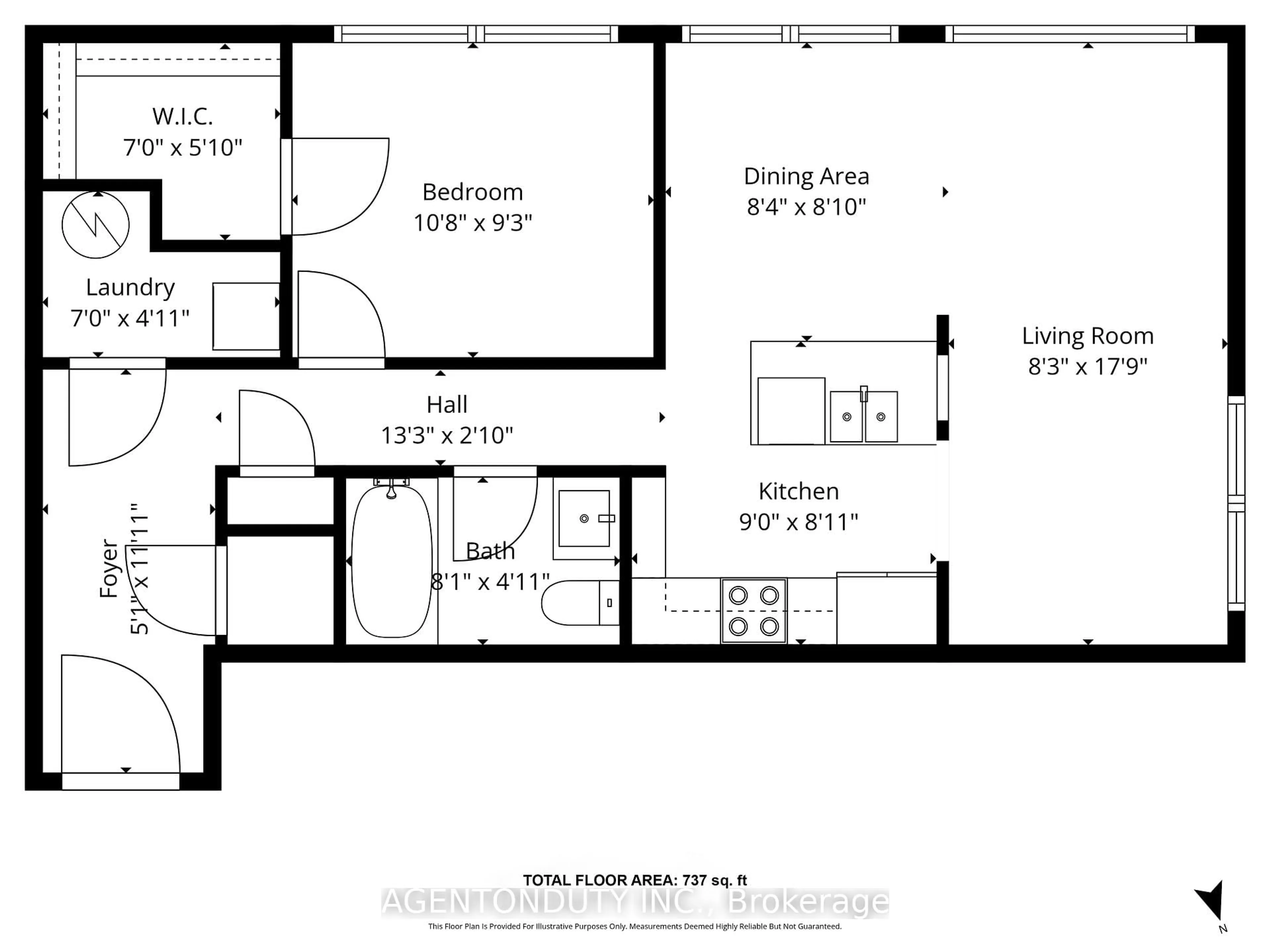 Floor plan for 24 Cedar St #101, Cambridge Ontario N1S 0B2
