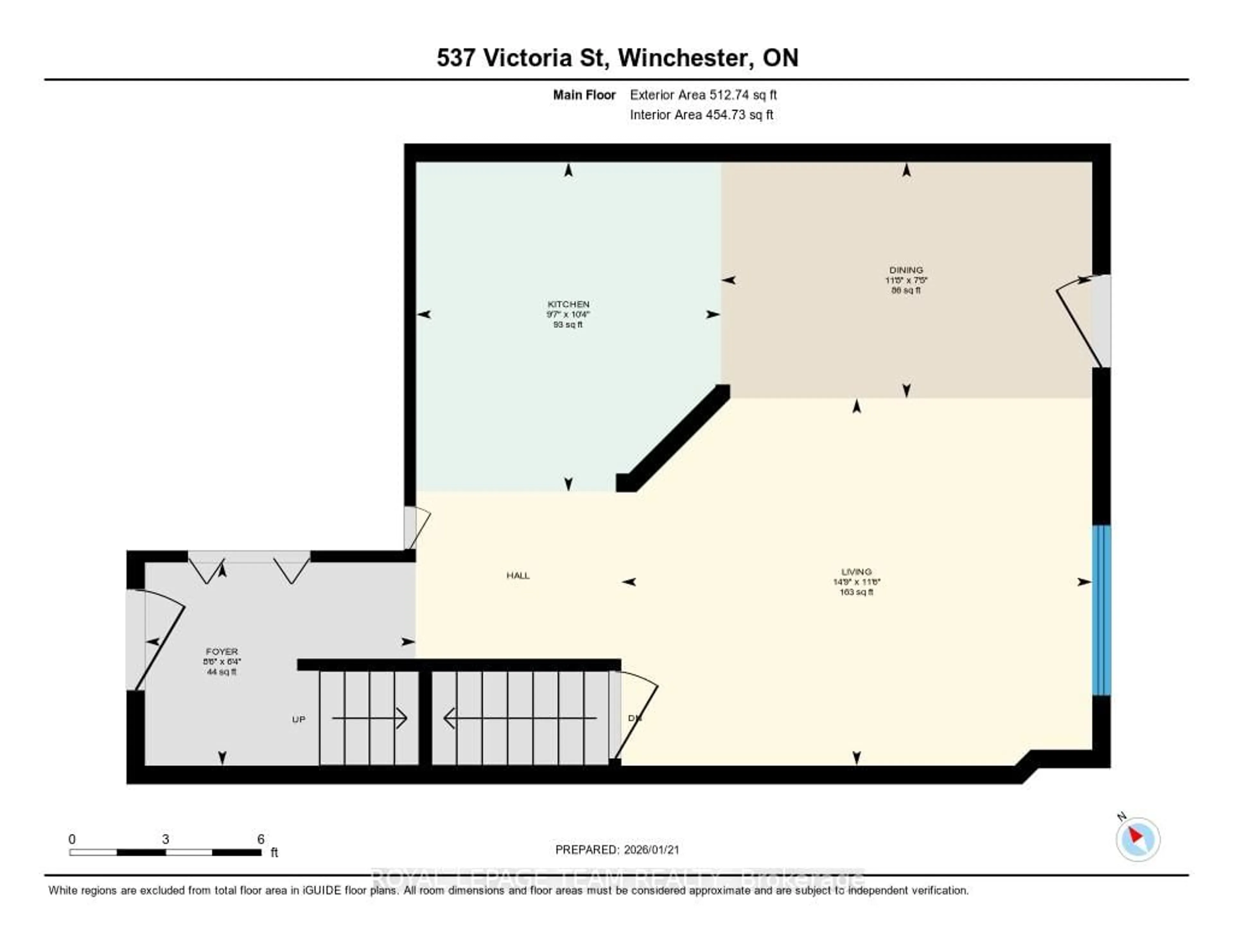 Floor plan for 537 Victoria St, North Dundas Ontario K0C 2K0