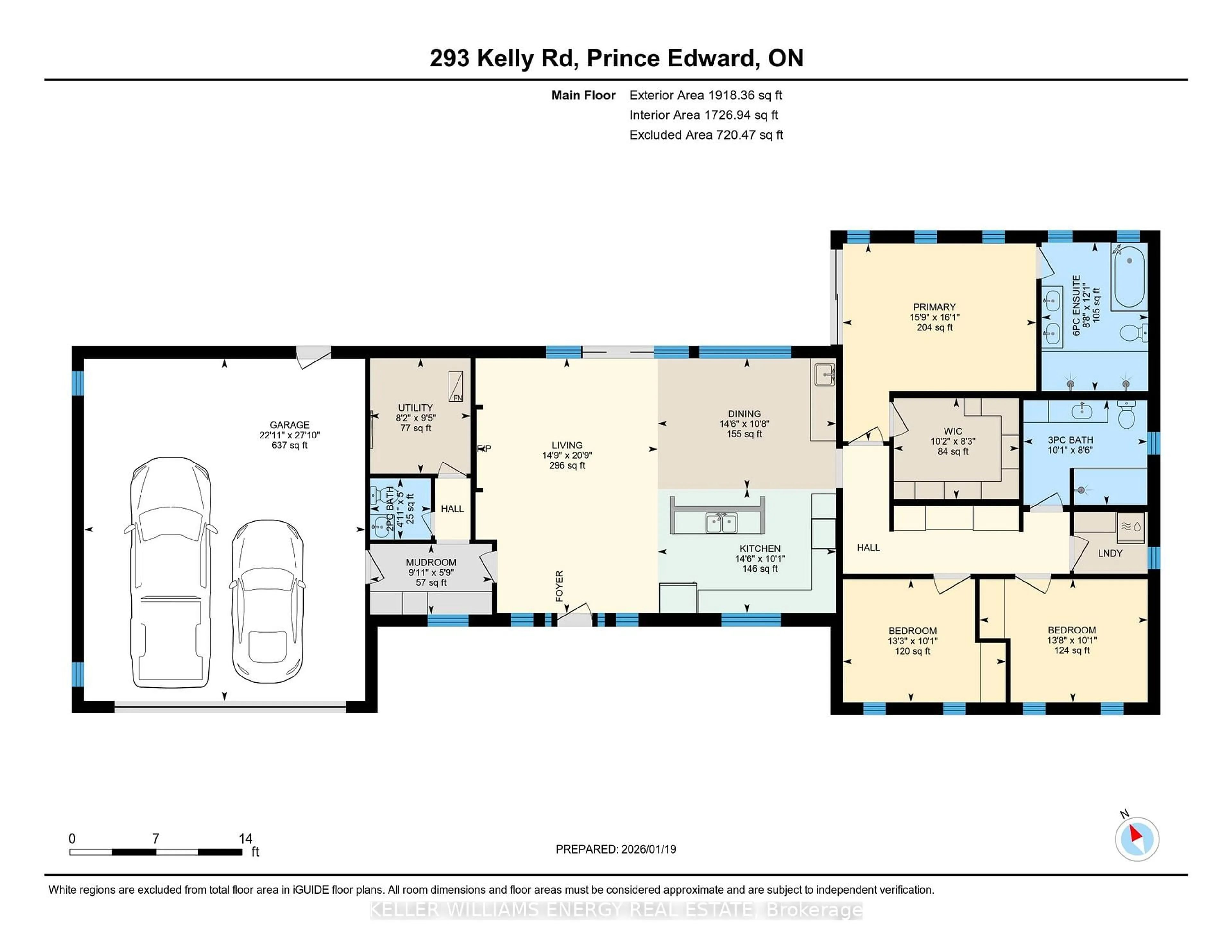 Floor plan for 293 Kelly Rd, Prince Edward County Ontario K0K 1P0