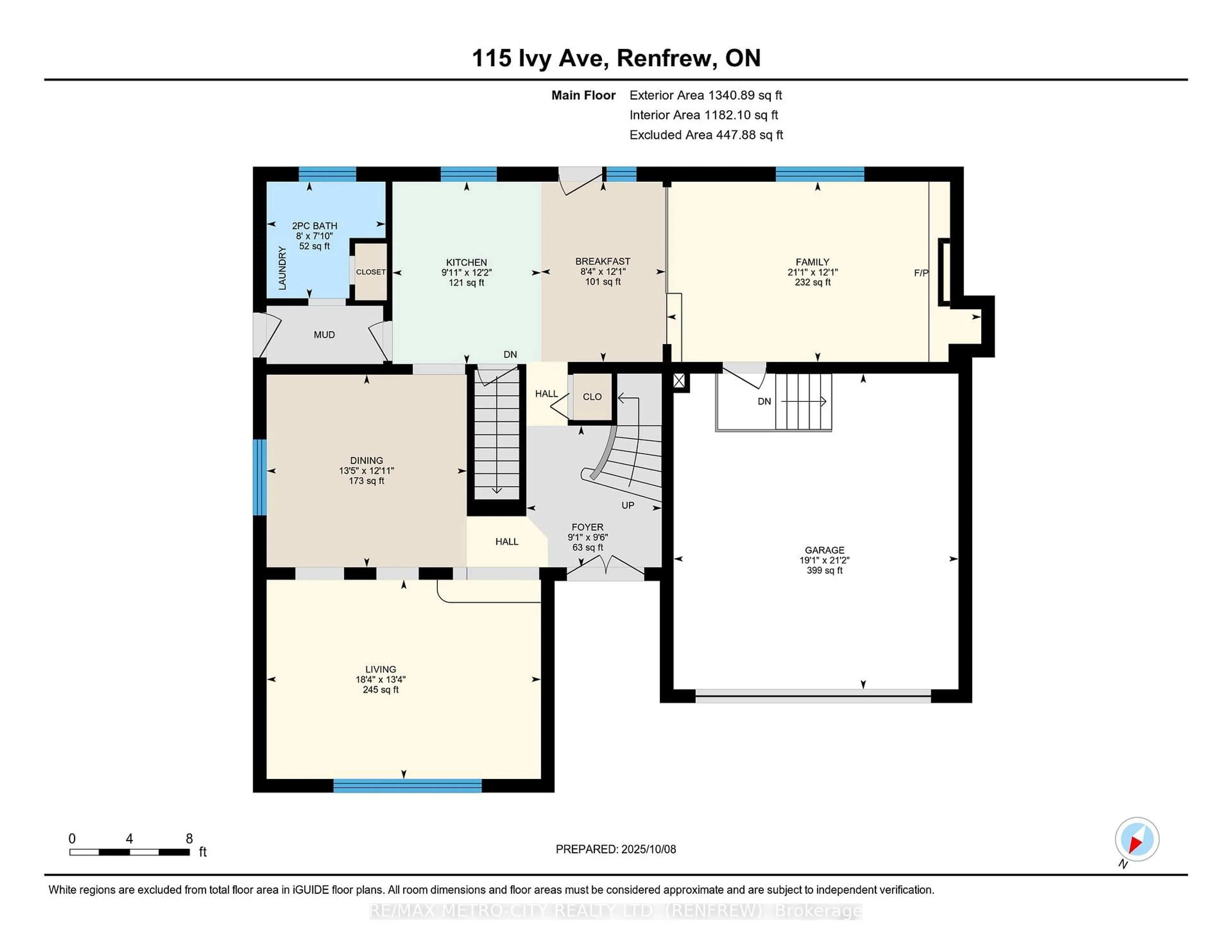 Floor plan for 115 Ivy Ave, Renfrew Ontario K7V 4C9