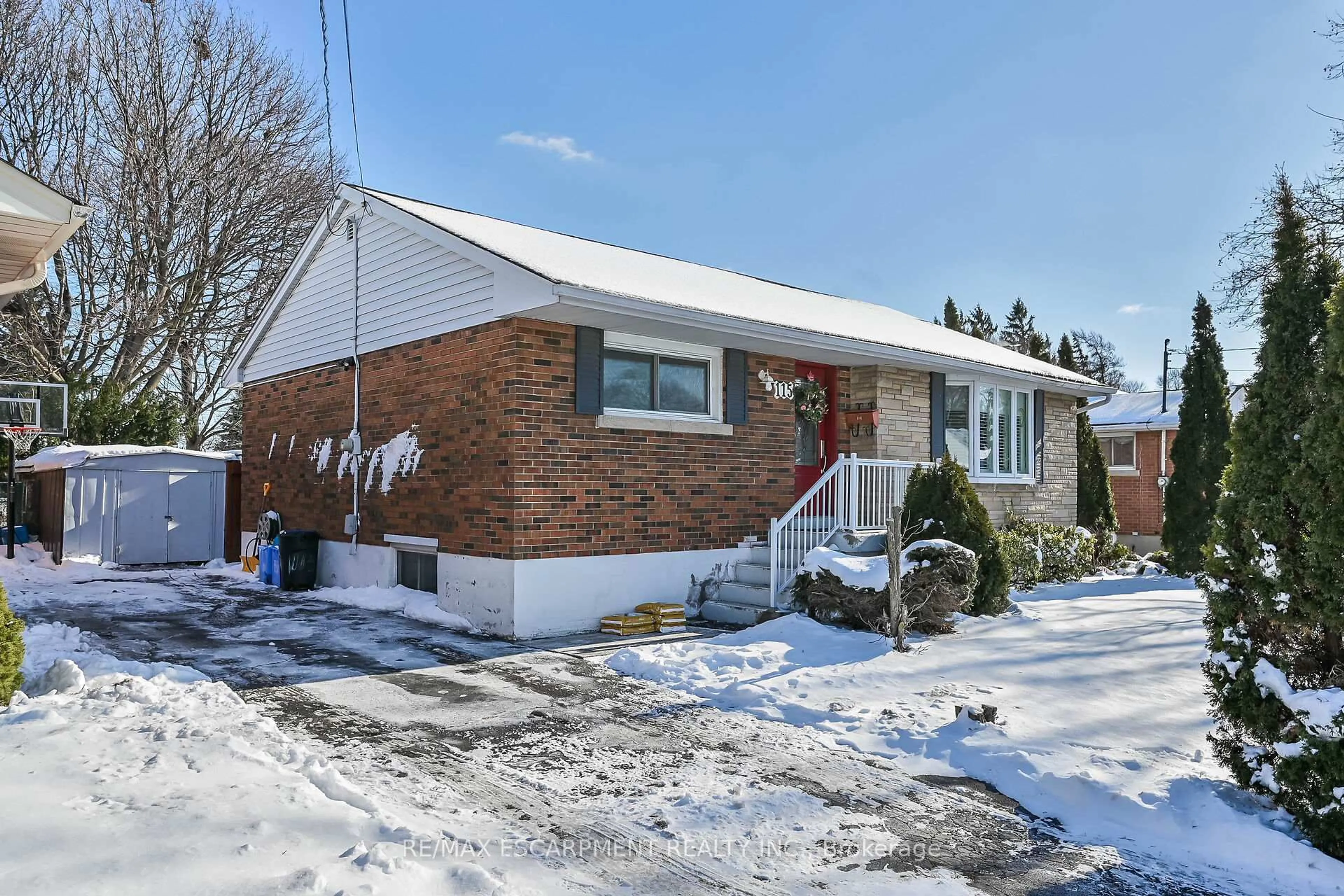Home with brick exterior material, street for 115 KINGS FOREST Dr, Hamilton Ontario L8T 4J8