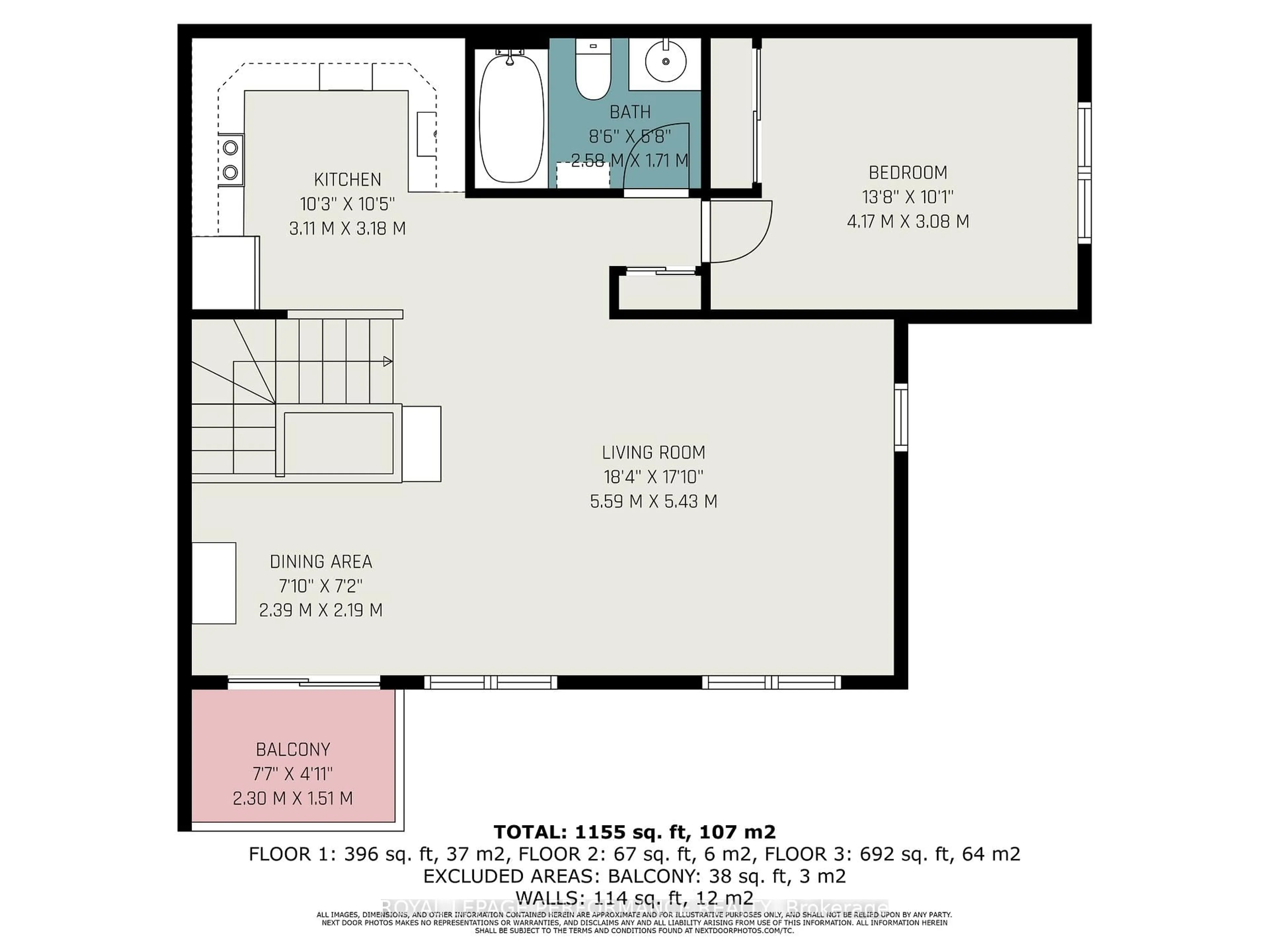 Floor plan for 1765 Cabaret Lane #201, Orleans Ontario K4A 2H2