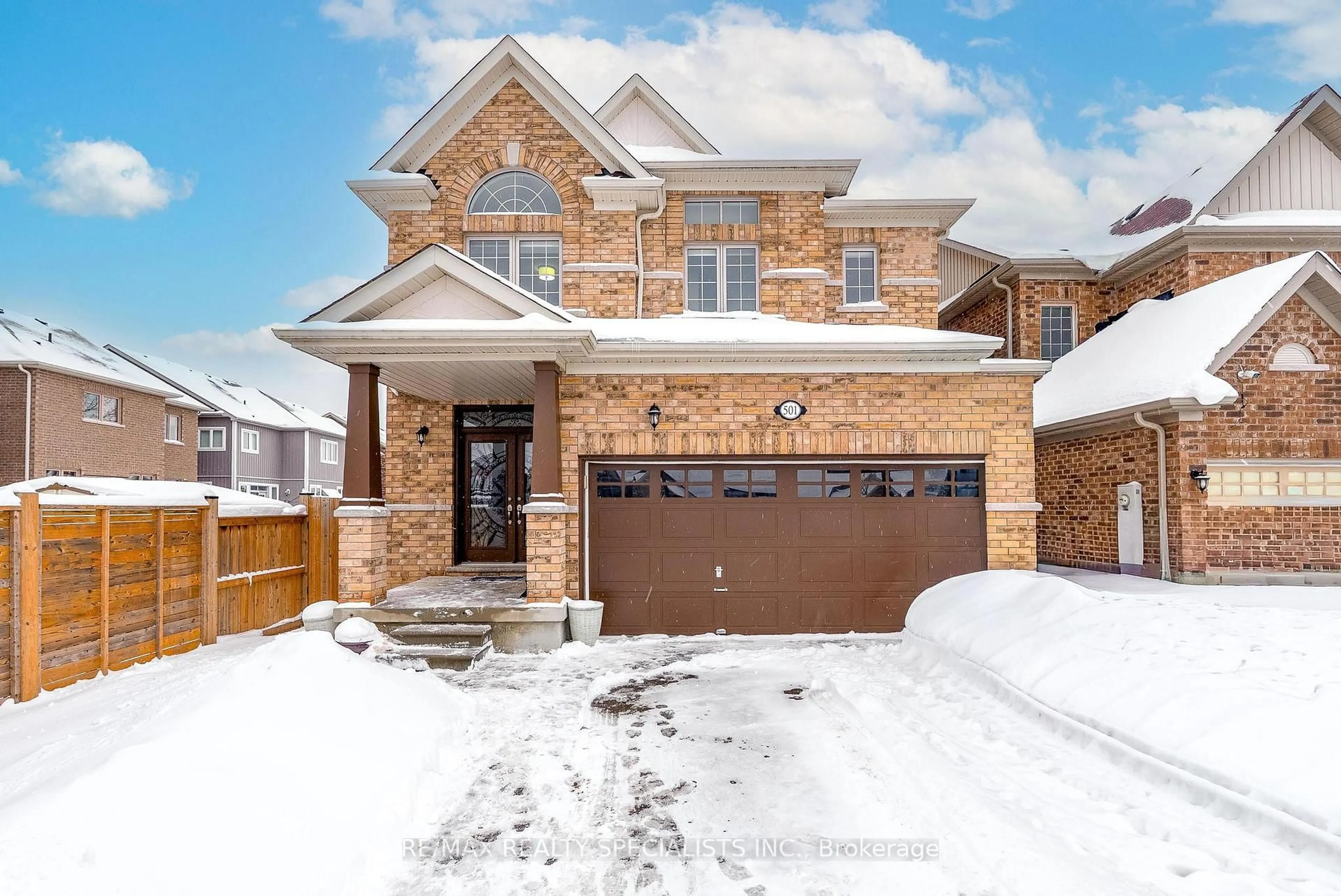 Home with brick exterior material, street for 501 Dunlop Crt, Woodstock Ontario N4T 0H1