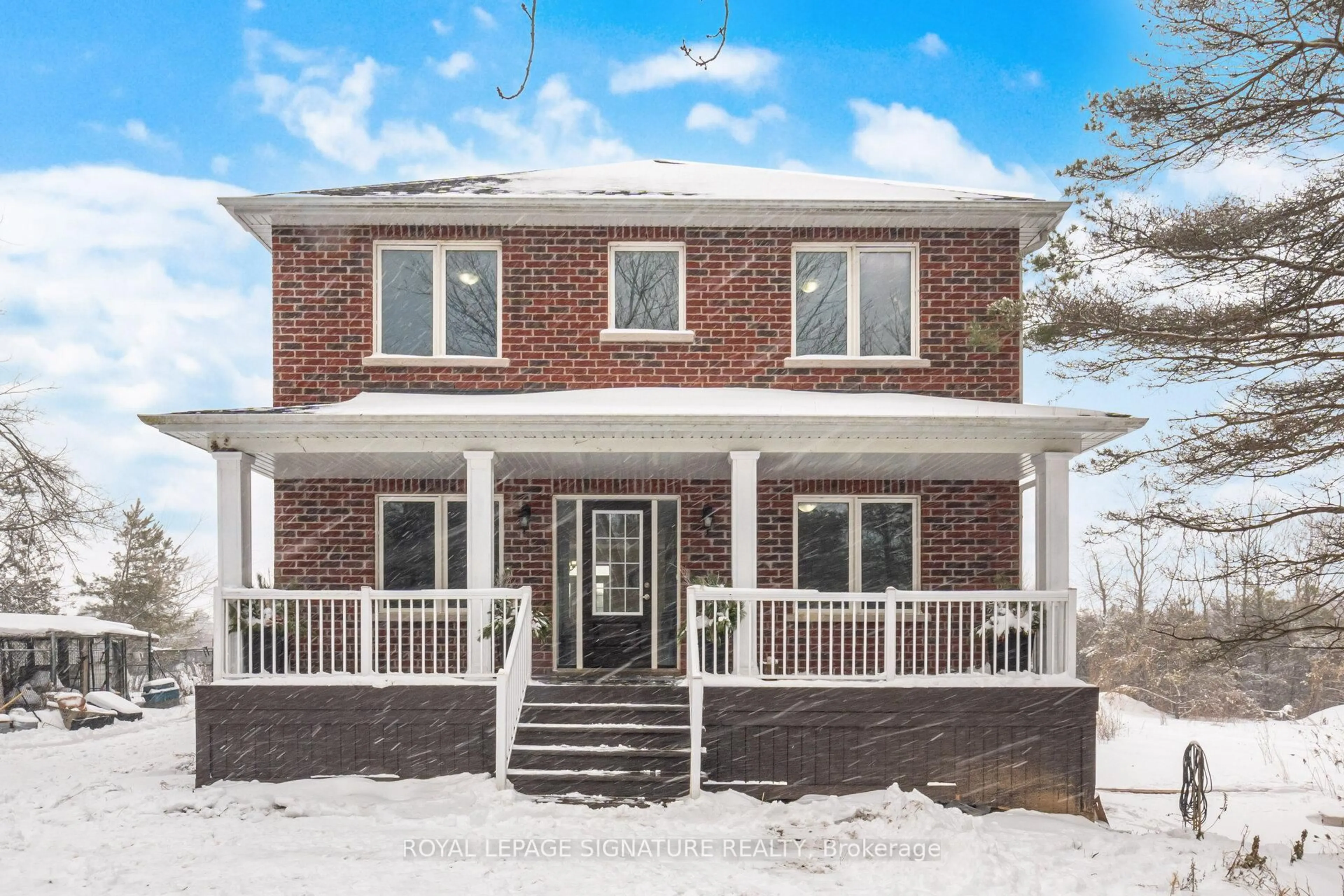 Home with brick exterior material, street for 232167 Trafalgar Rd, East Garafraxa Ontario L9W 7C1