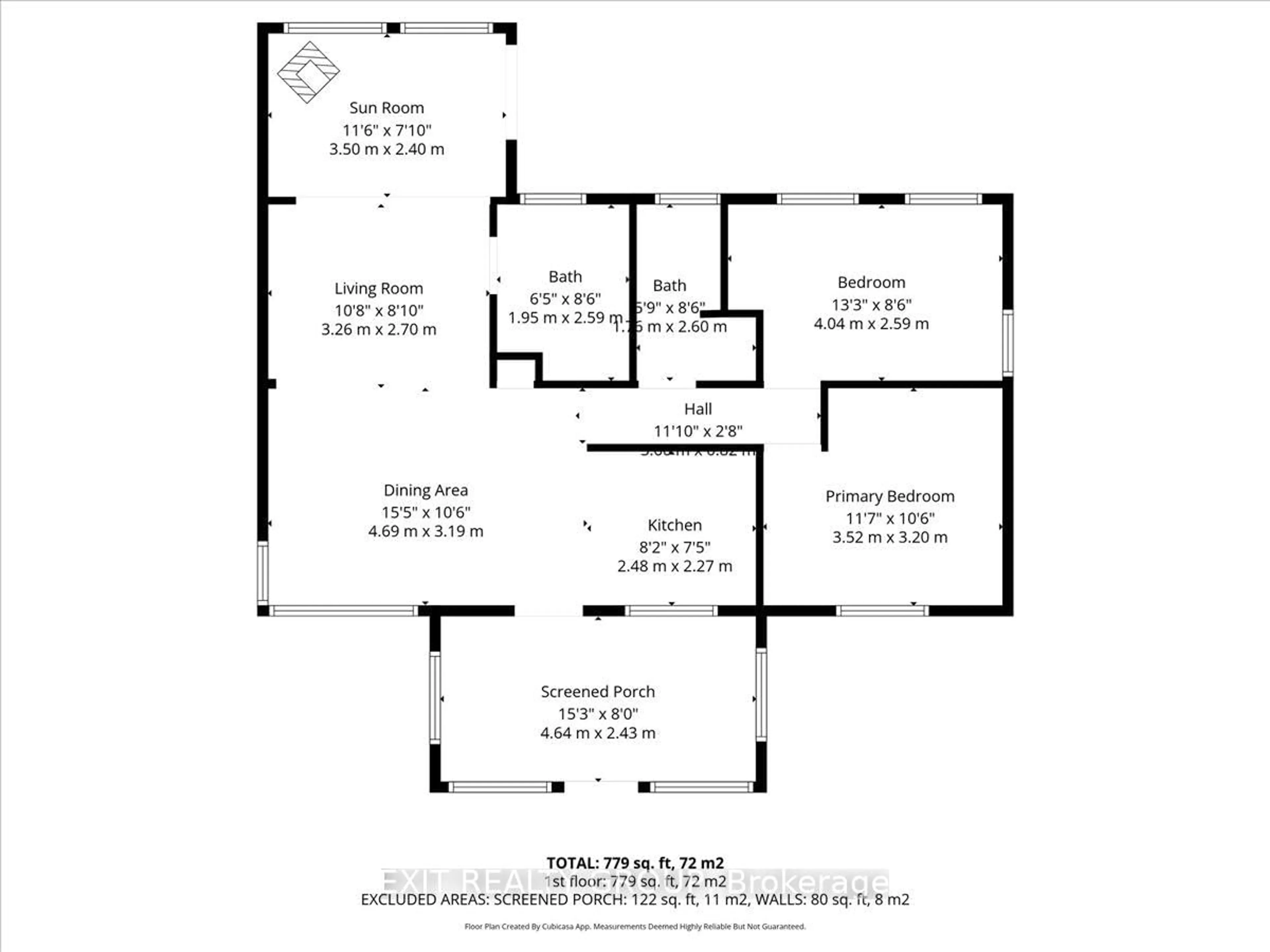 Floor plan for 33 Willow Point Rd, Brighton Ontario K0K 1H0