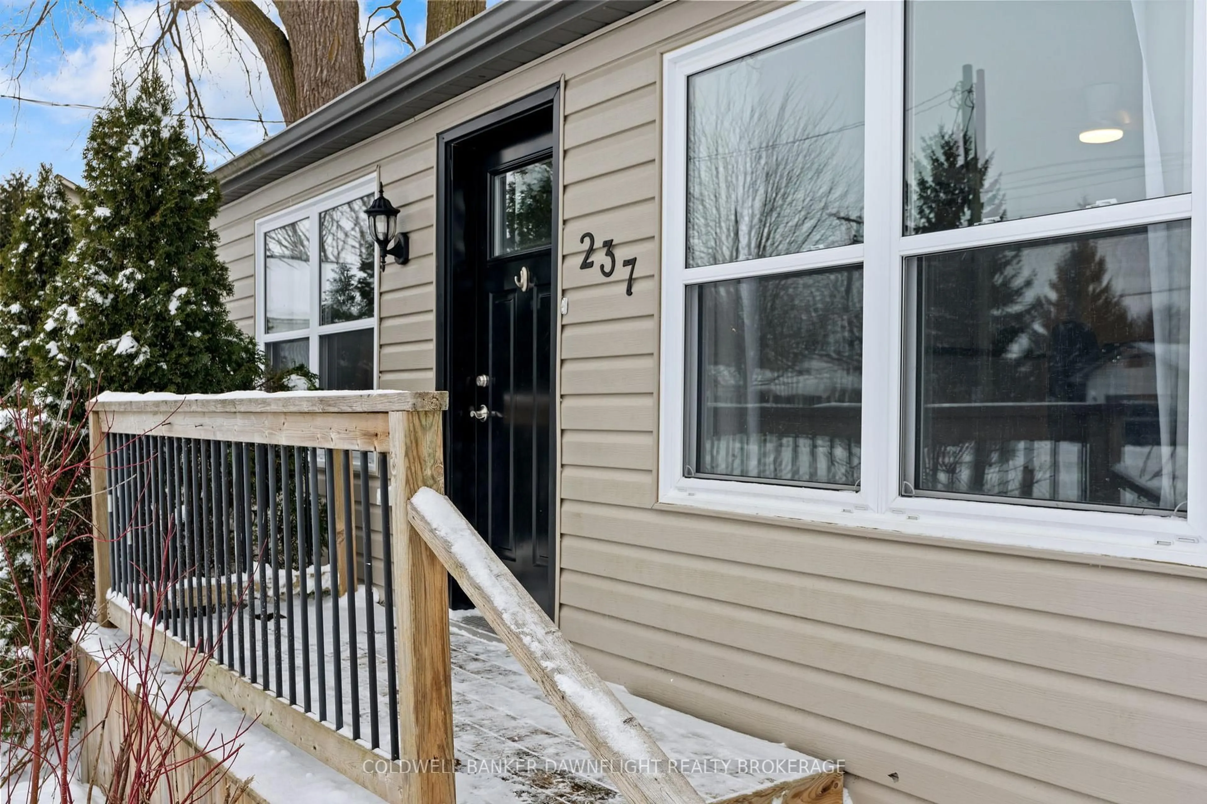 Home with vinyl exterior material, street for 237 HURON St, South Huron Ontario N0M 1S2