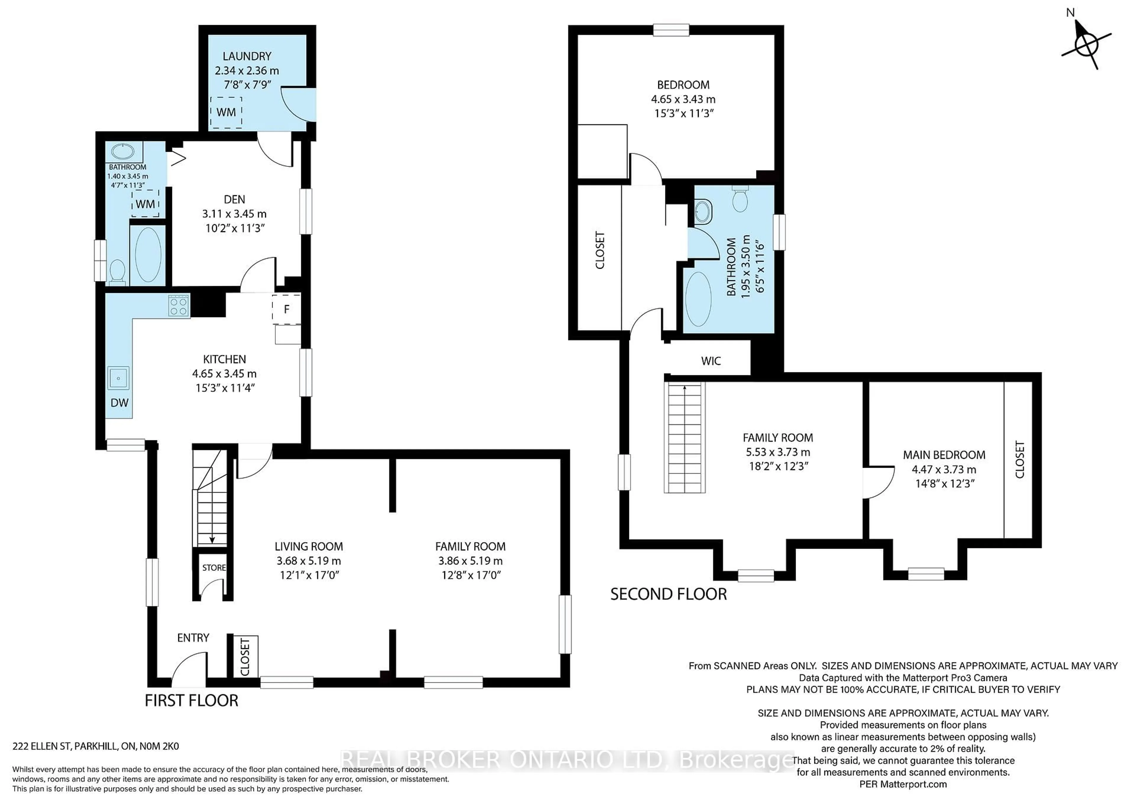 Floor plan for 222 Ellen St, North Middlesex Ontario N0M 2K0