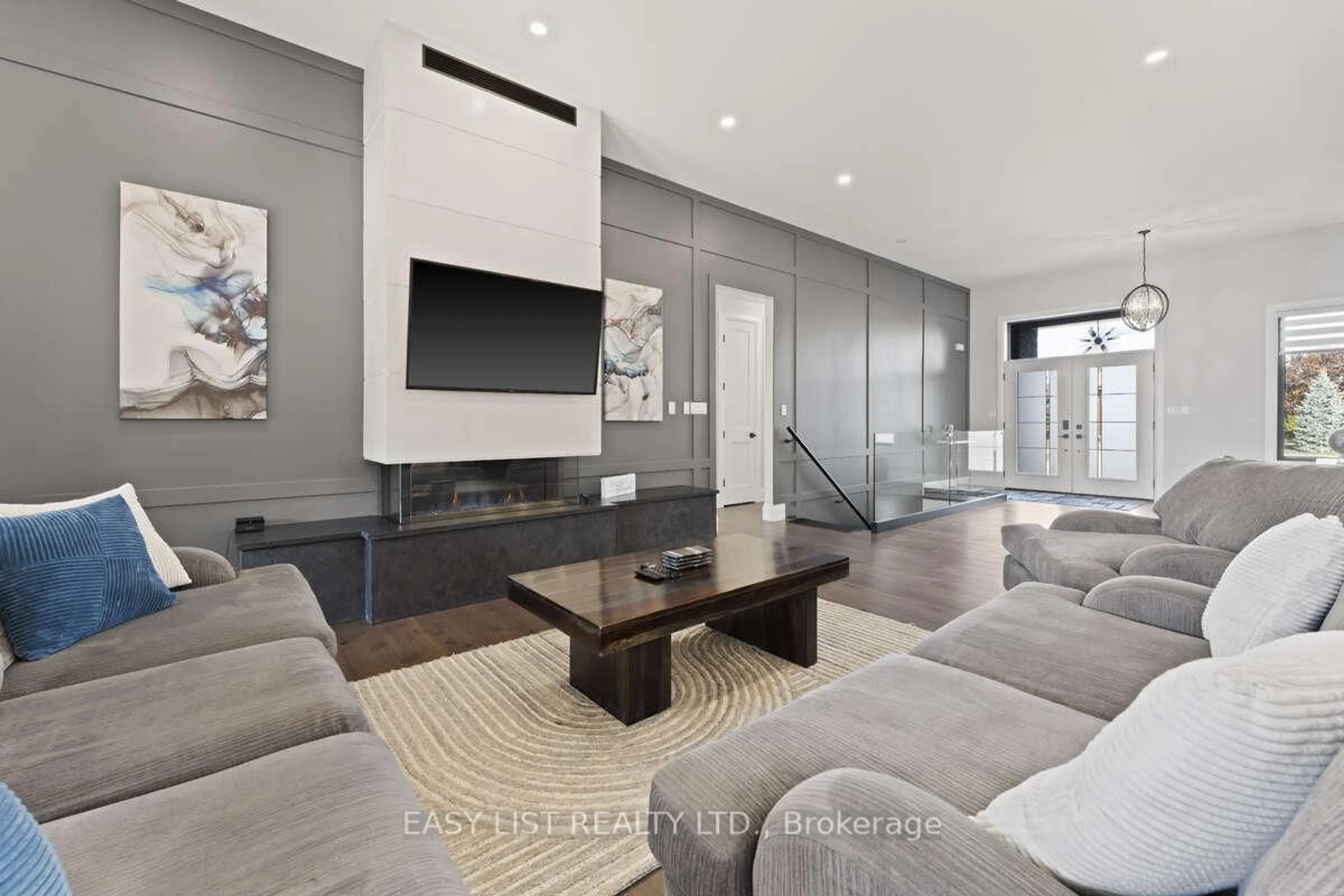 Home theater for 351 Old Tecumseh Rd, Tecumseh Ontario N8N 3T2