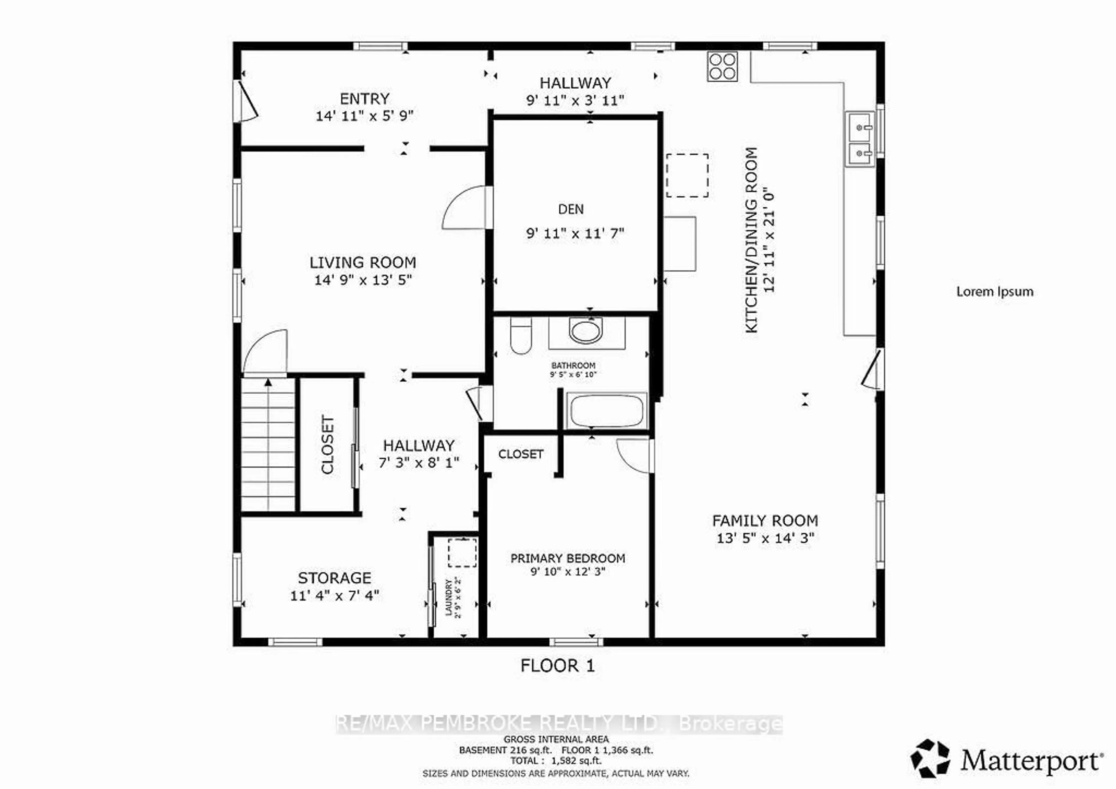 Floor plan for 40460 17 Highway, Stonecliffe Ontario K0J 2K0