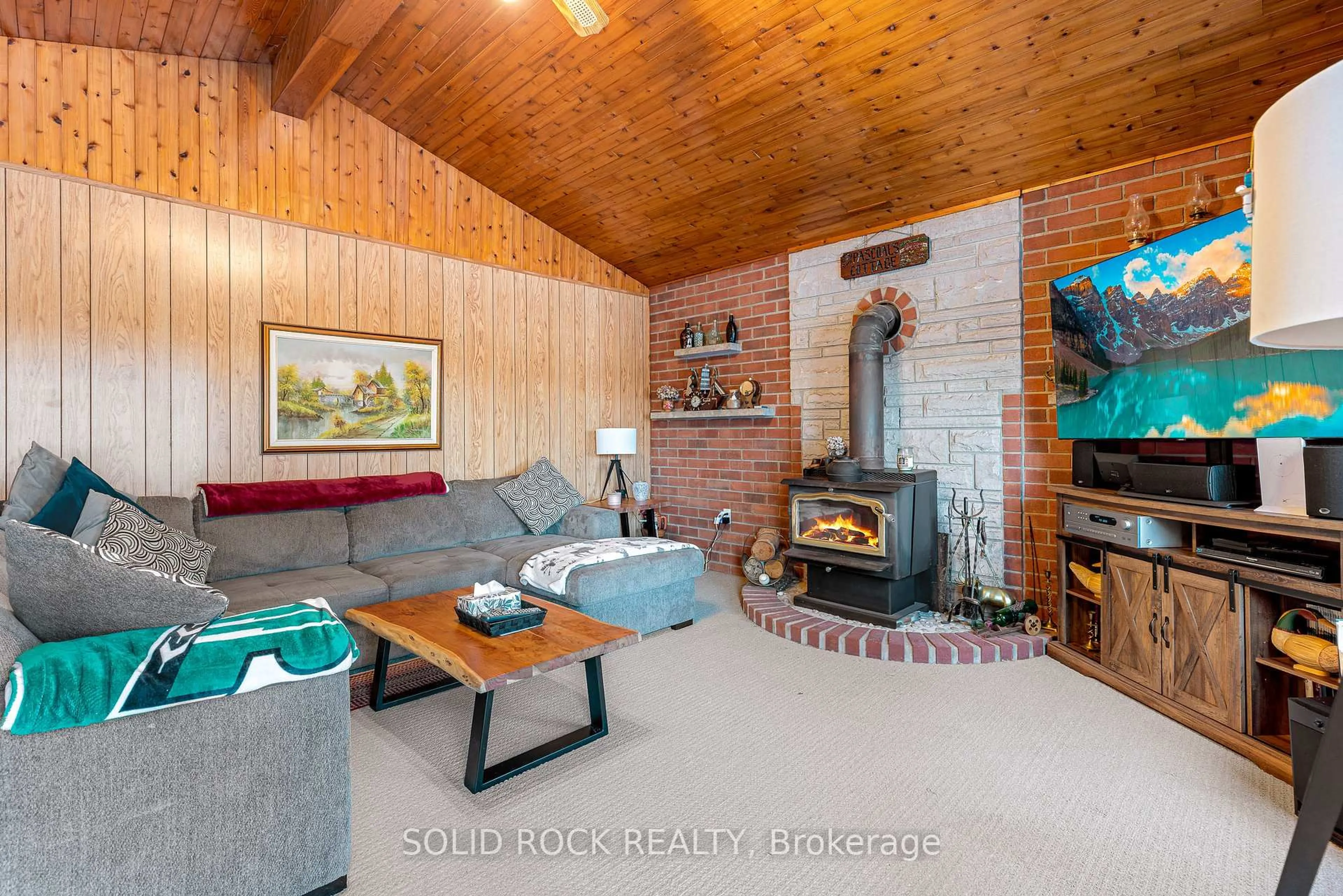 Living room with furniture, unknown for 14 Lower Lake Lane, Godfrey Ontario K0H 1T0