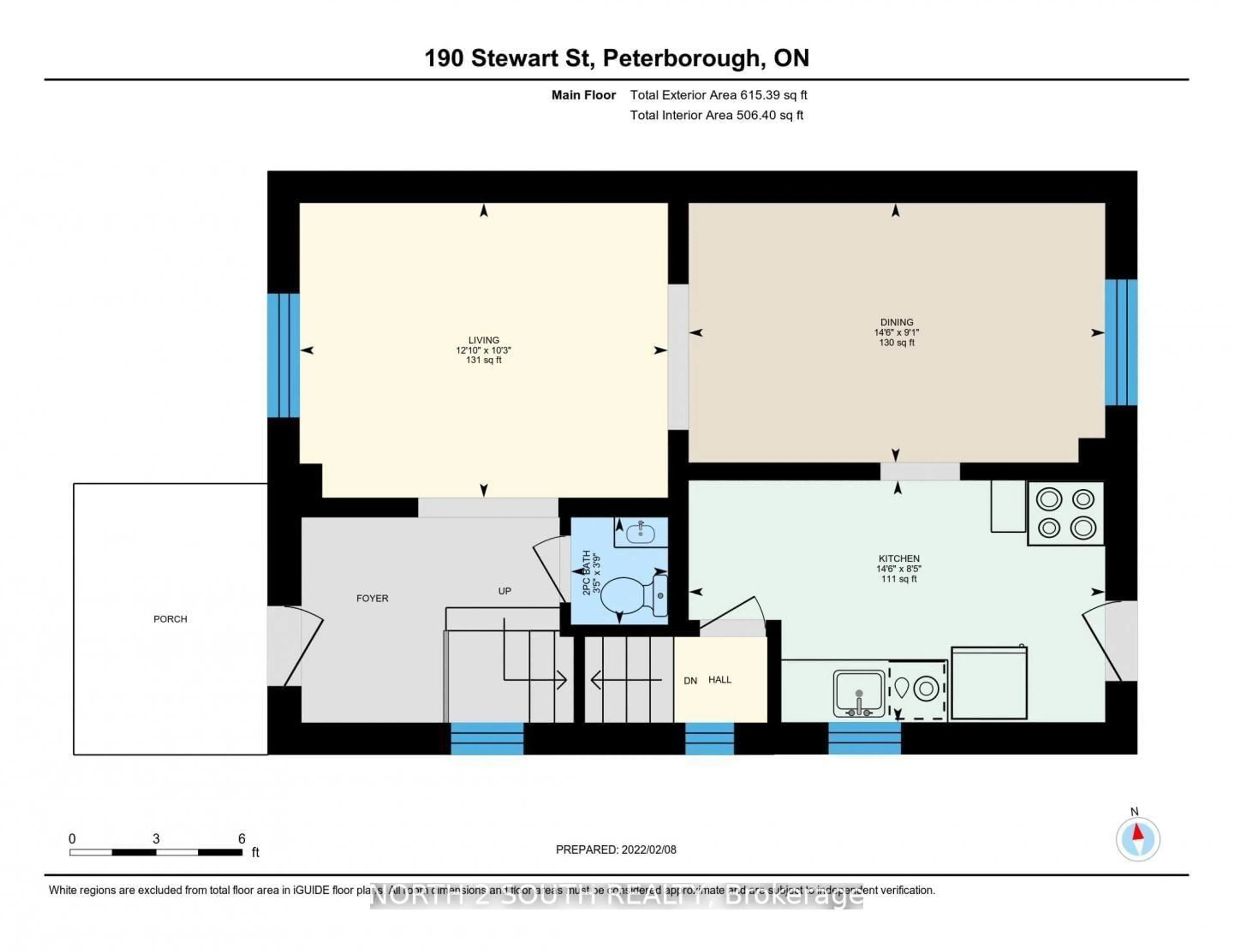Floor plan for 190 Stewart St, Peterborough Ontario K9J 3M5