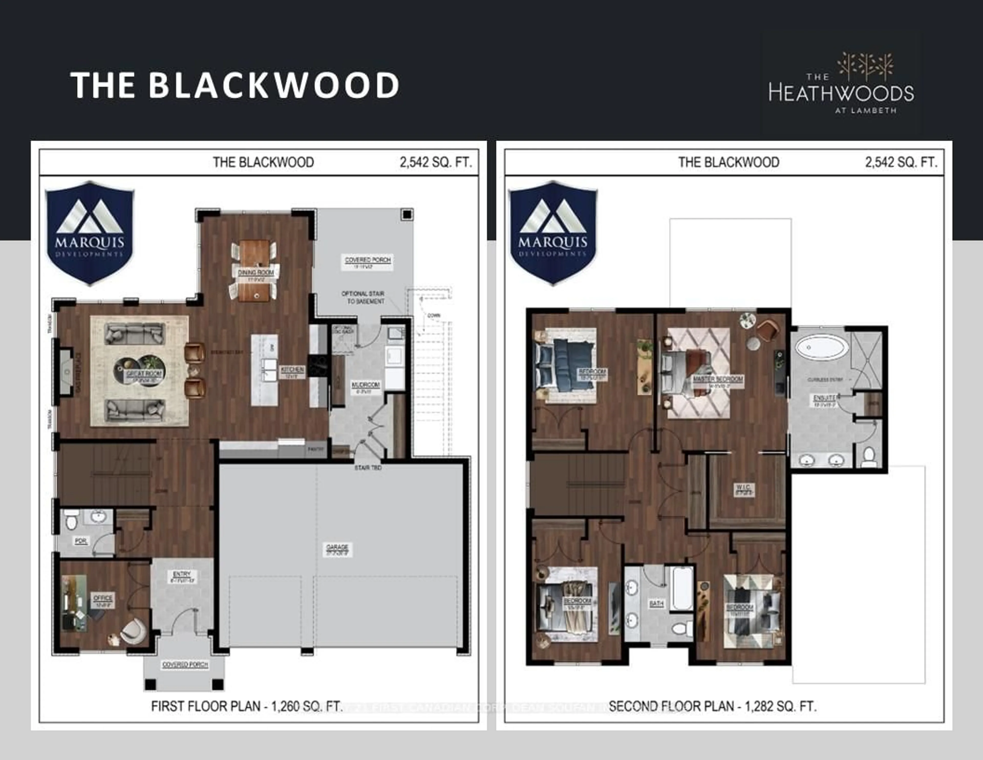 Floor plan for LOT 55 FALLINGBROOK Rd, London South Ontario N6P 1H5
