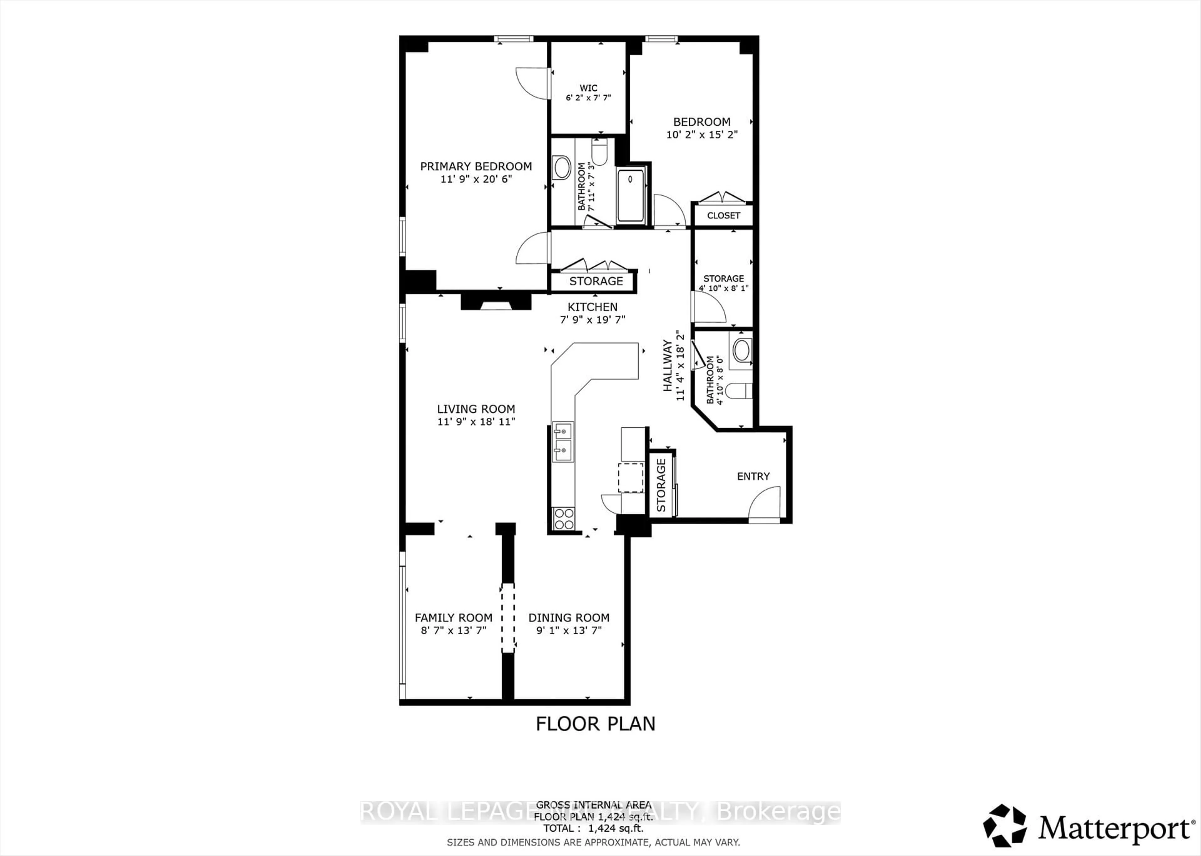 Floor plan for 141 Church St #602, St. Catharines Ontario L2R 7L7